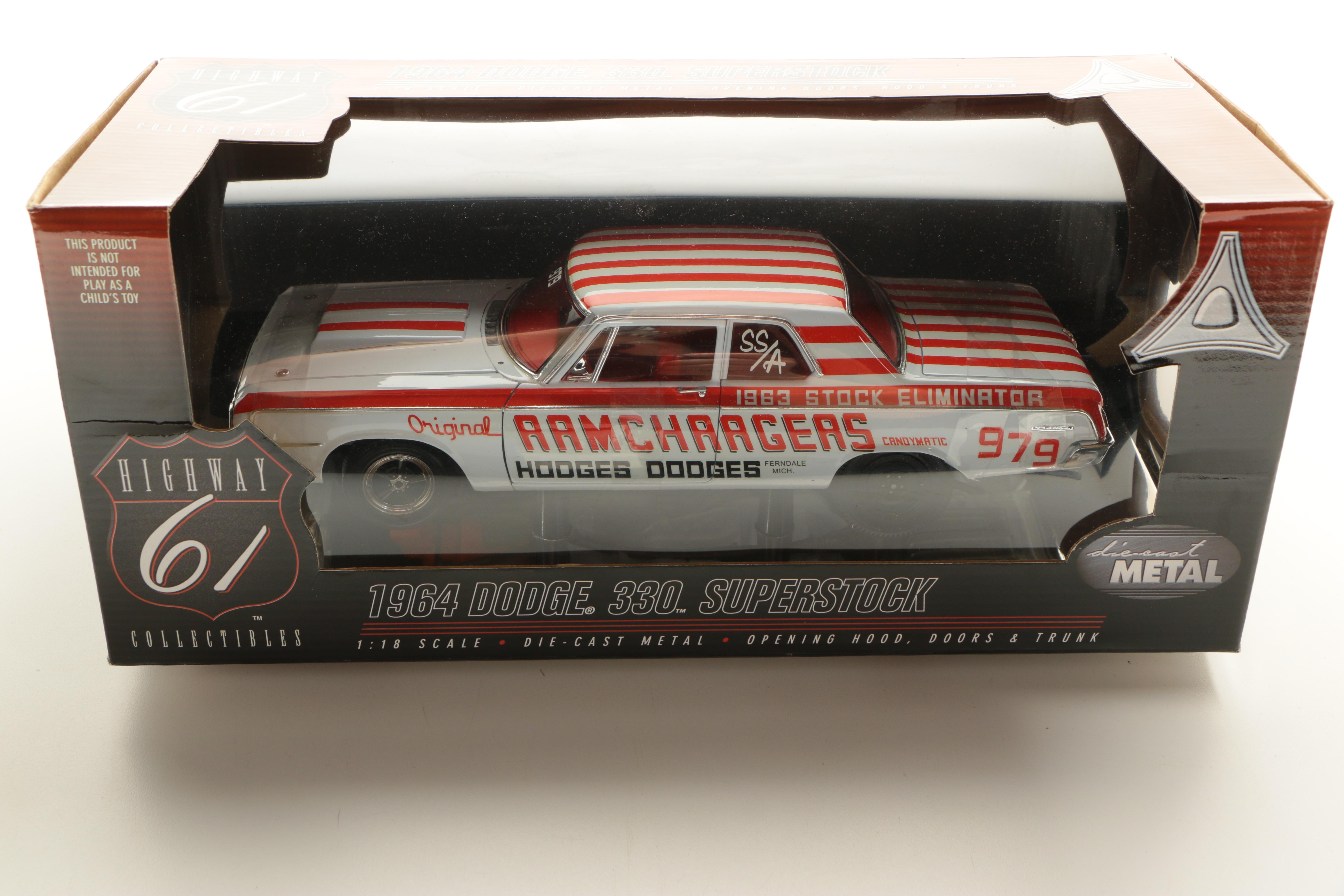 Highway 61 Collectibles 1964 Dodge 330 Superstock Die Cast Cars