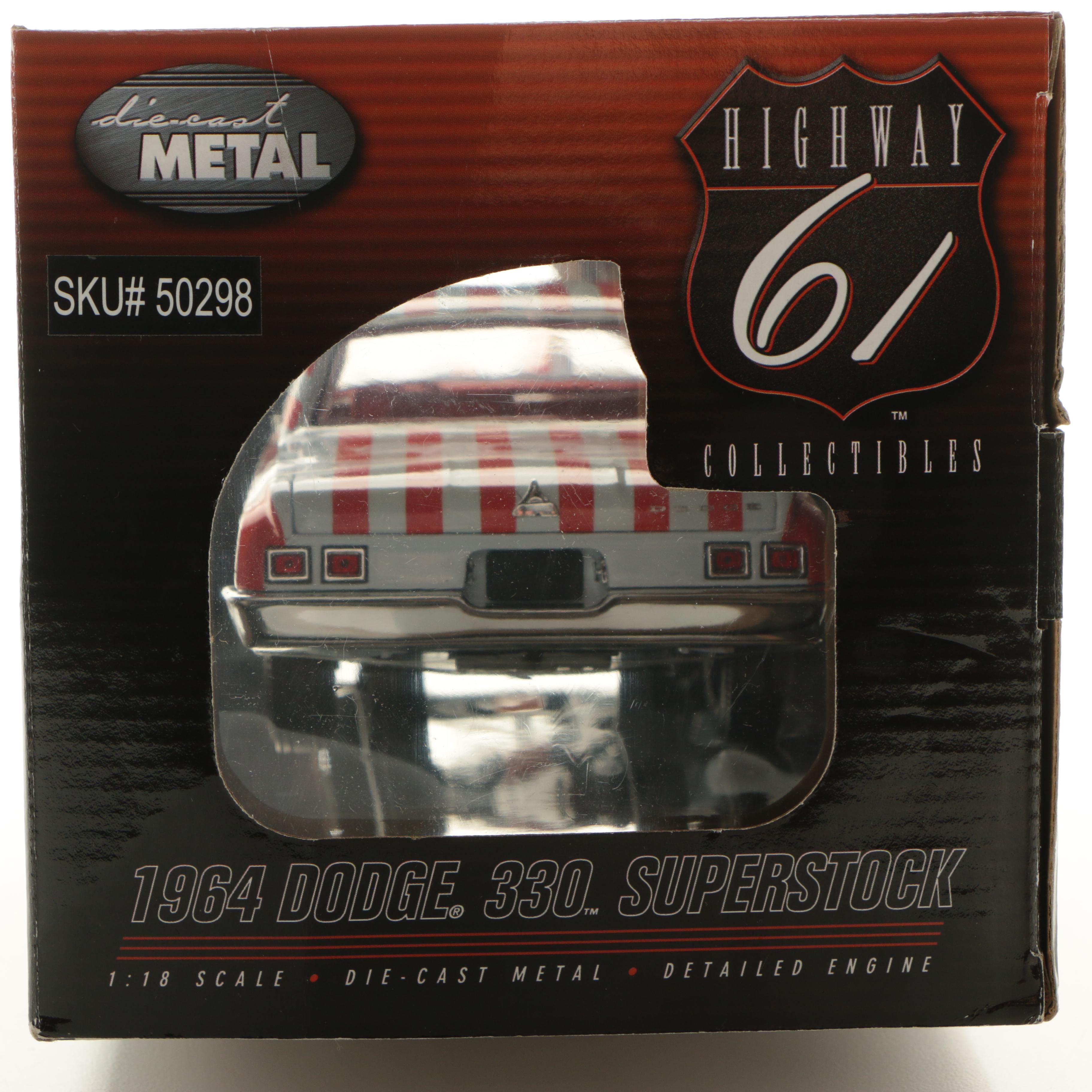 Highway 61 Collectibles 1964 Dodge 330 Superstock Die Cast Cars