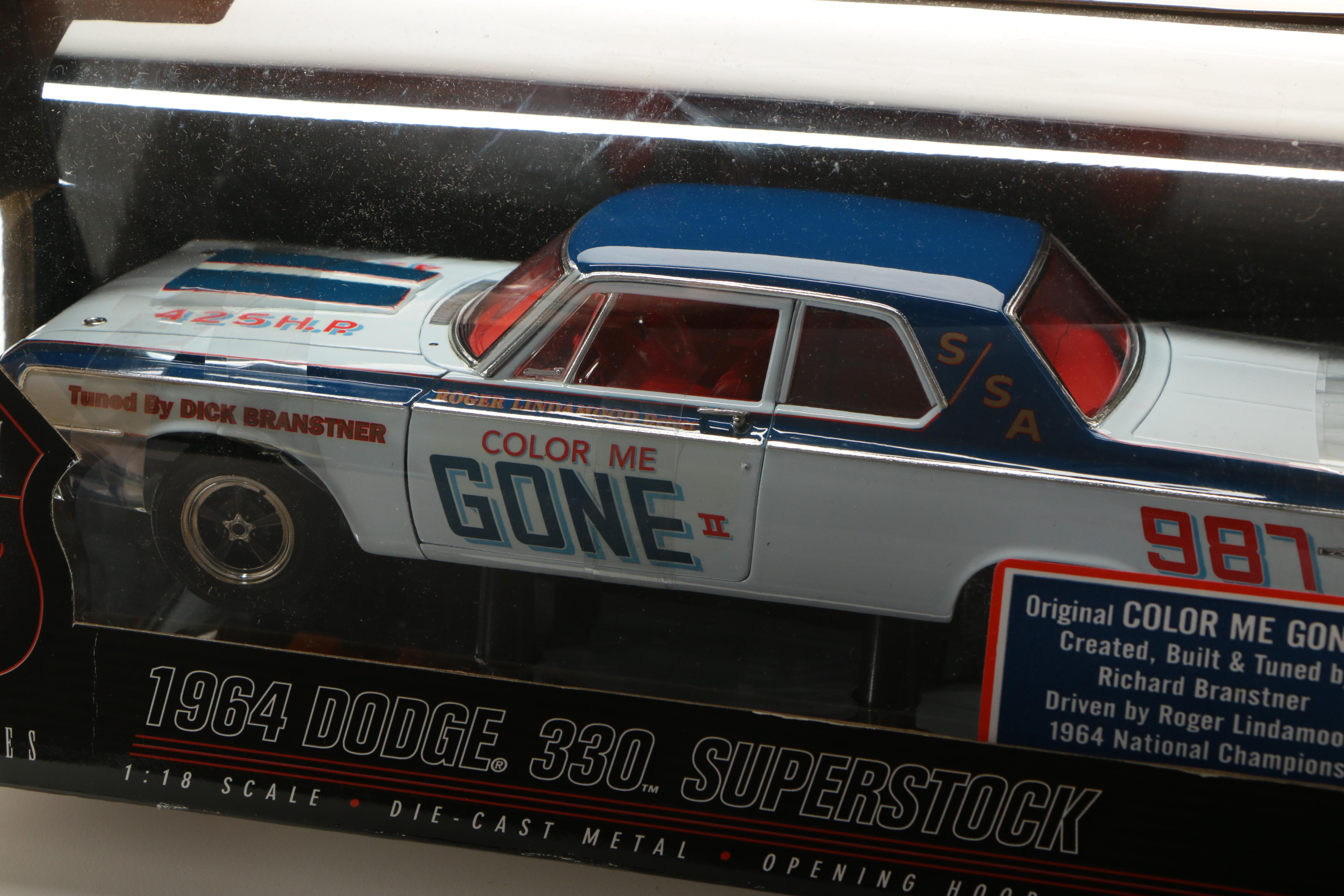Highway 61 Collectibles 1964 Dodge 330 Superstock Die Cast Cars