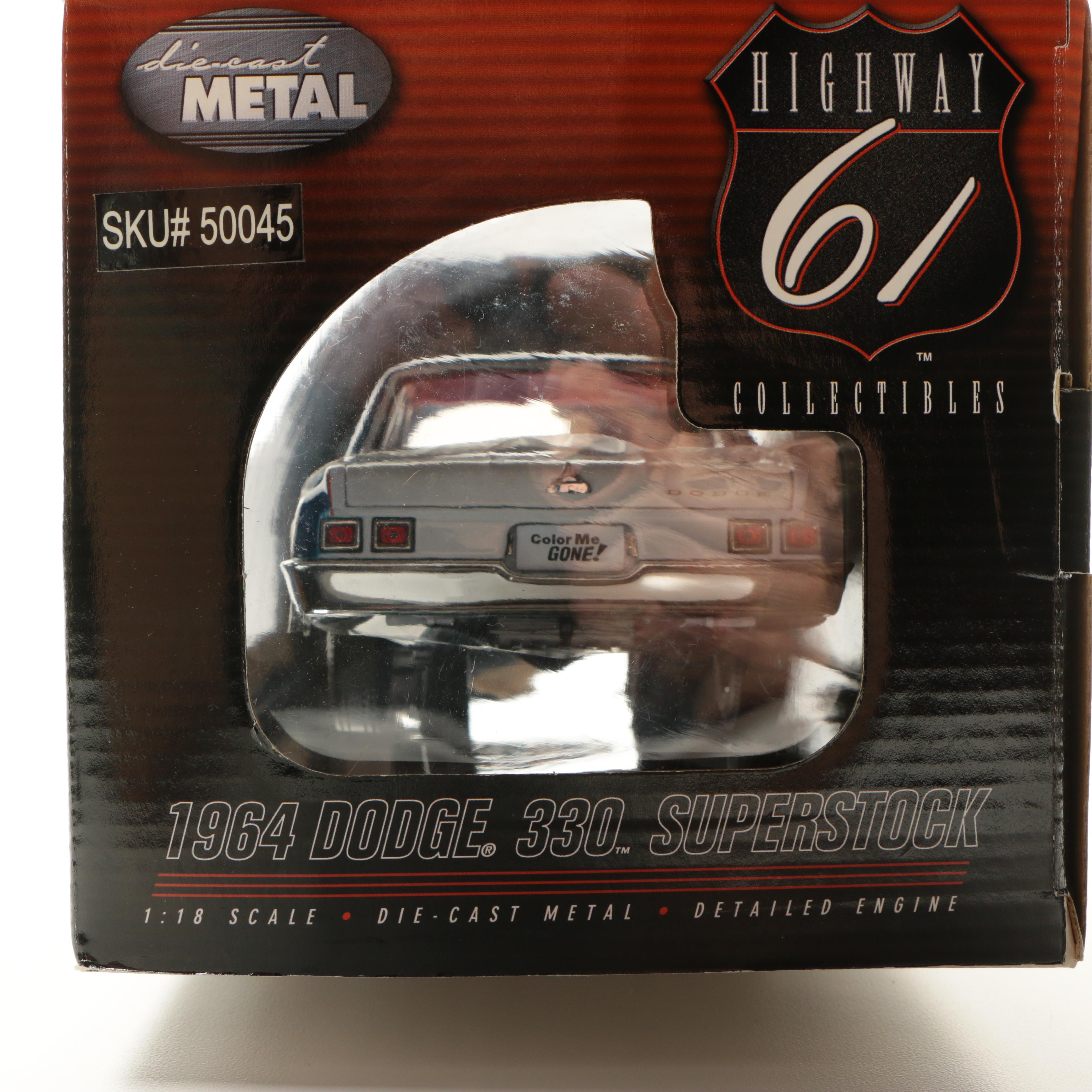 Highway 61 Collectibles 1964 Dodge 330 Superstock Die Cast Cars