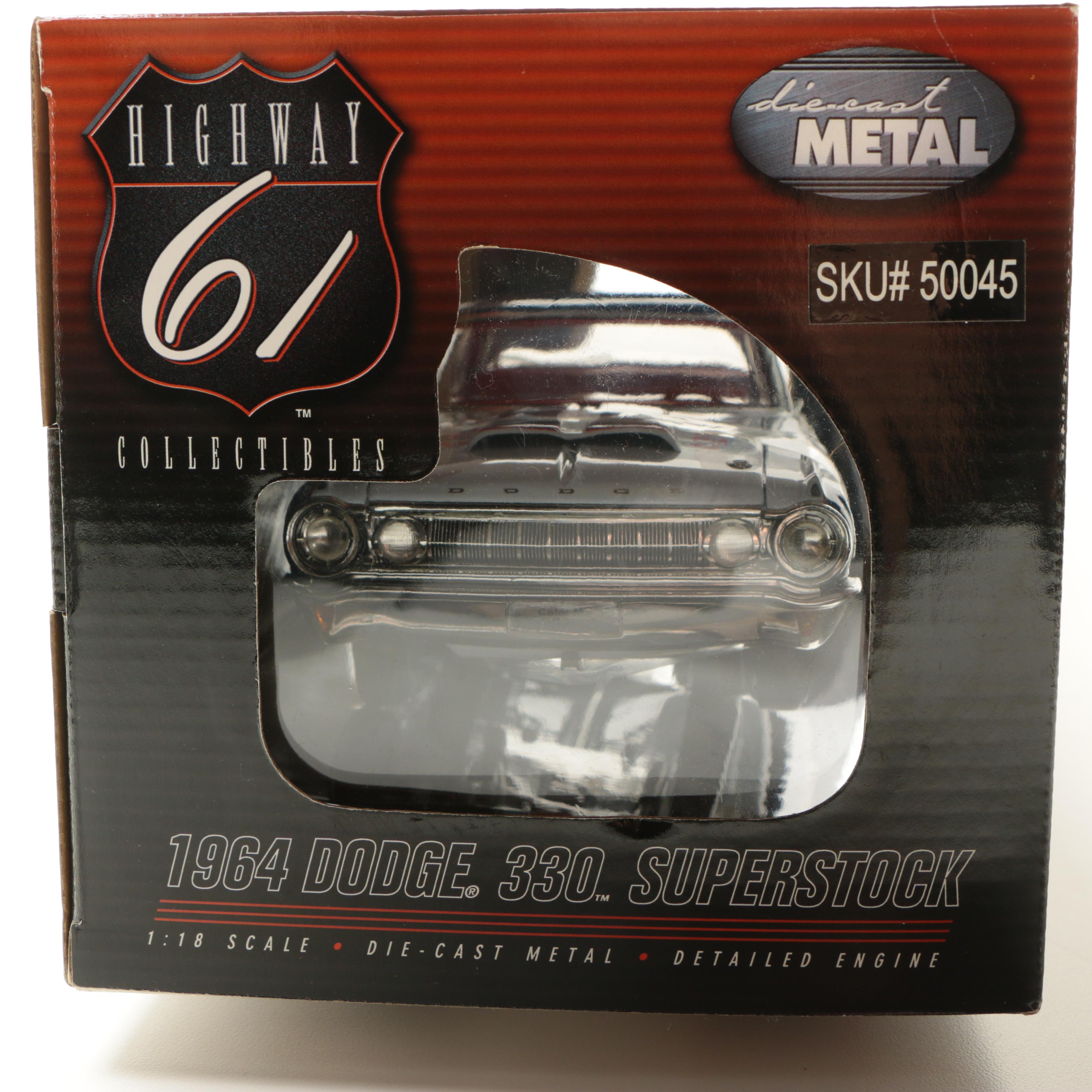 Highway 61 Collectibles 1964 Dodge 330 Superstock Die Cast Cars