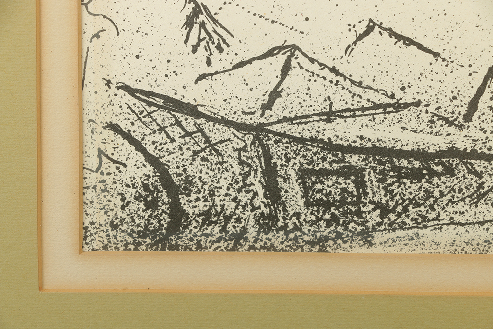 Marc Chagall Color Lithograph on Paper "Le Poisson Bleu"