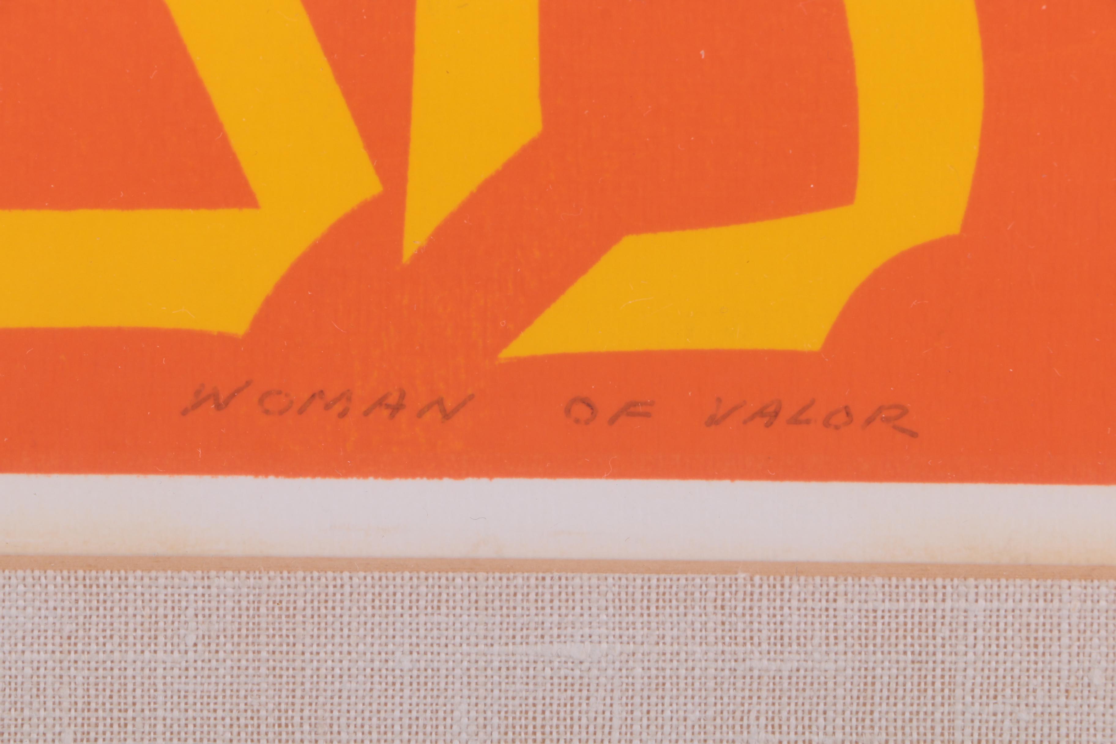 Signed Limited Edition Serigraph "Woman of Valor"