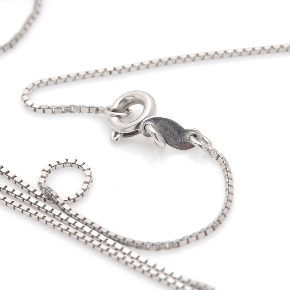 14K and 18K White Gold Diamond Necklace