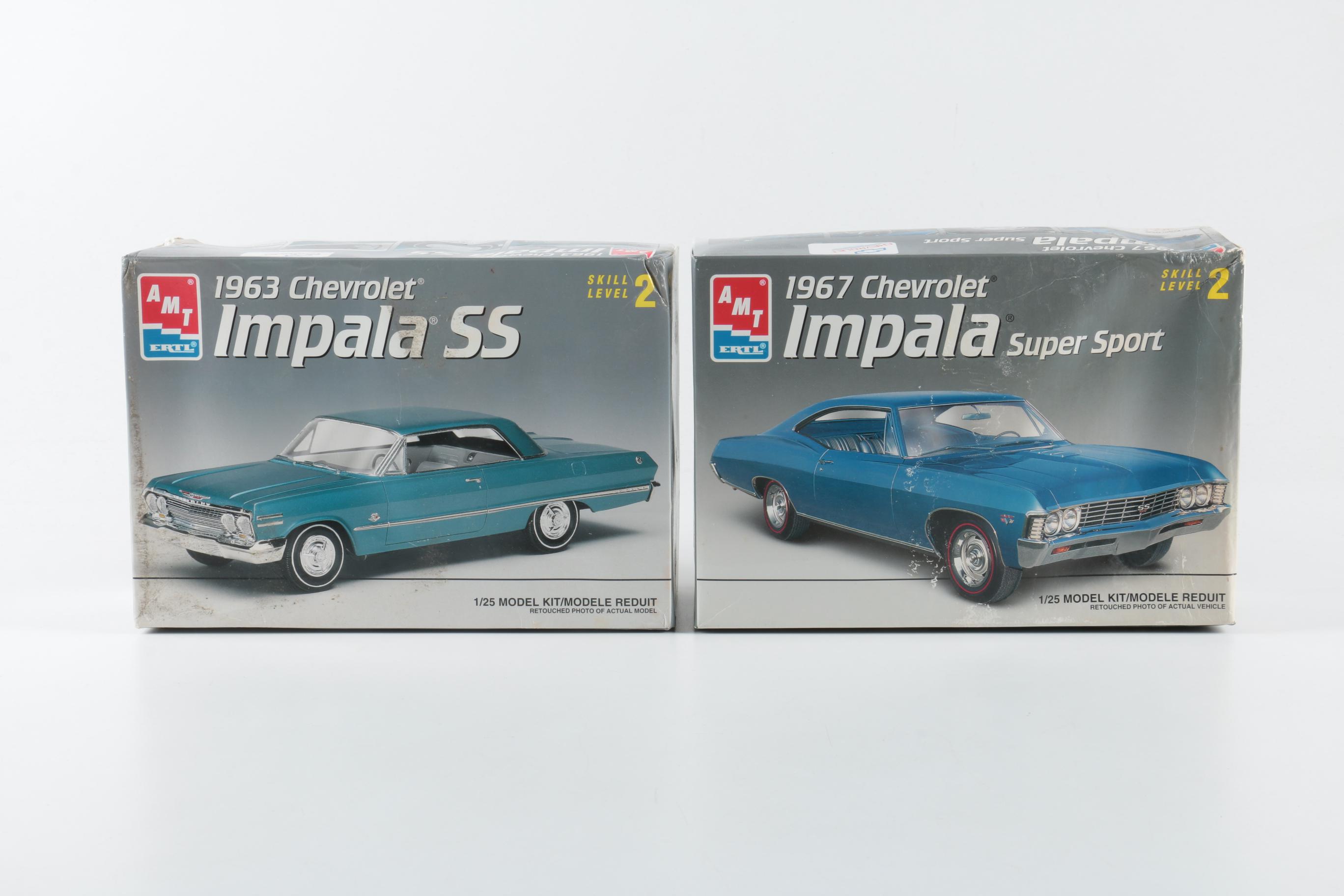 AMT and Revell 1960s Chevy Impala Model Kits