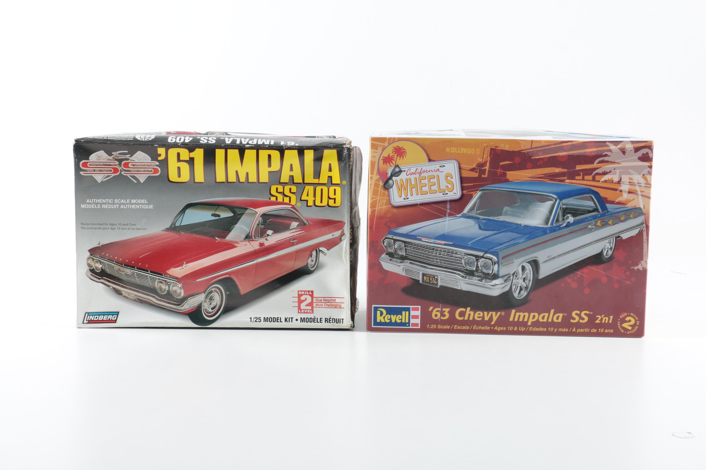 AMT and Revell 1960s Chevy Impala Model Kits