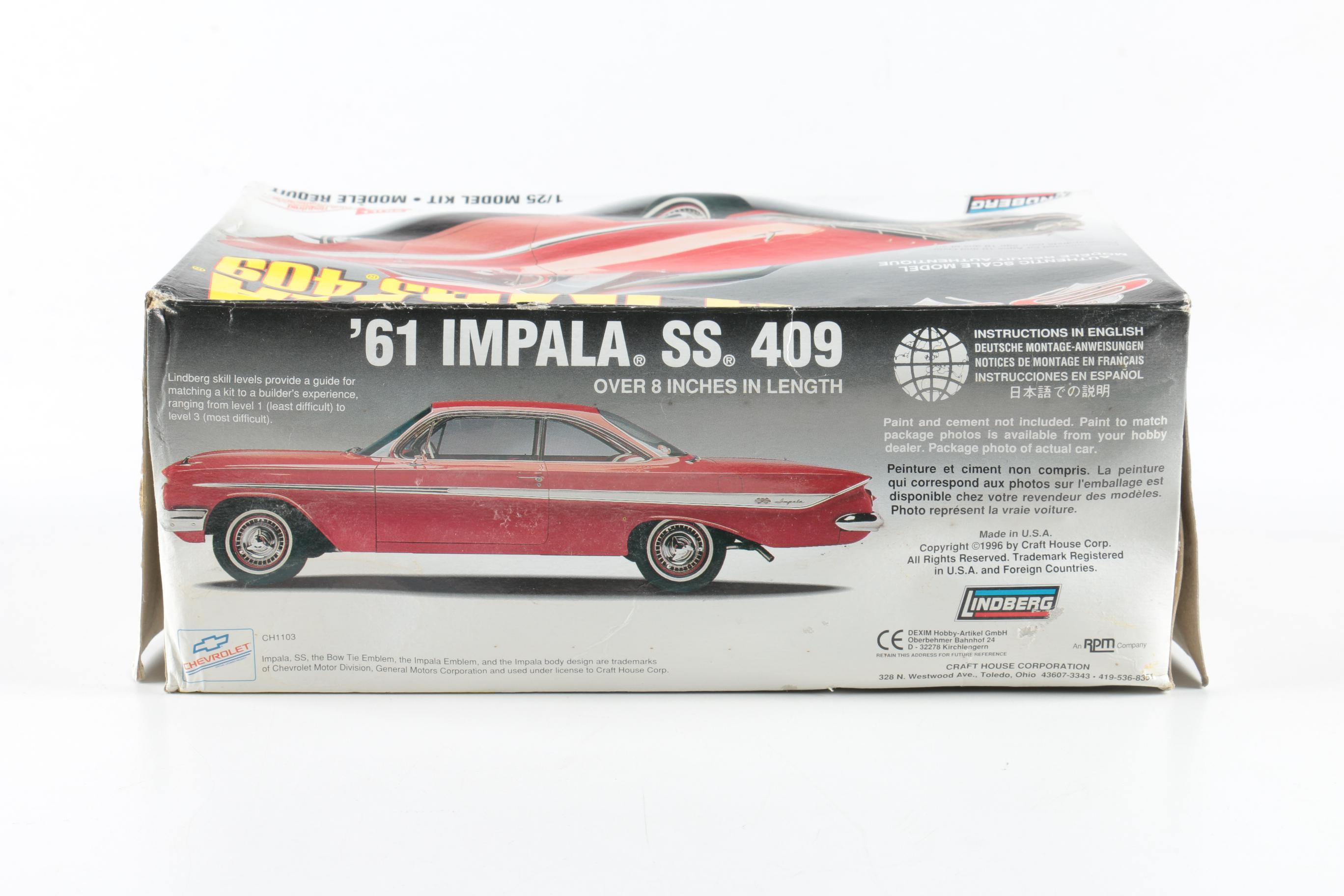 AMT and Revell 1960s Chevy Impala Model Kits