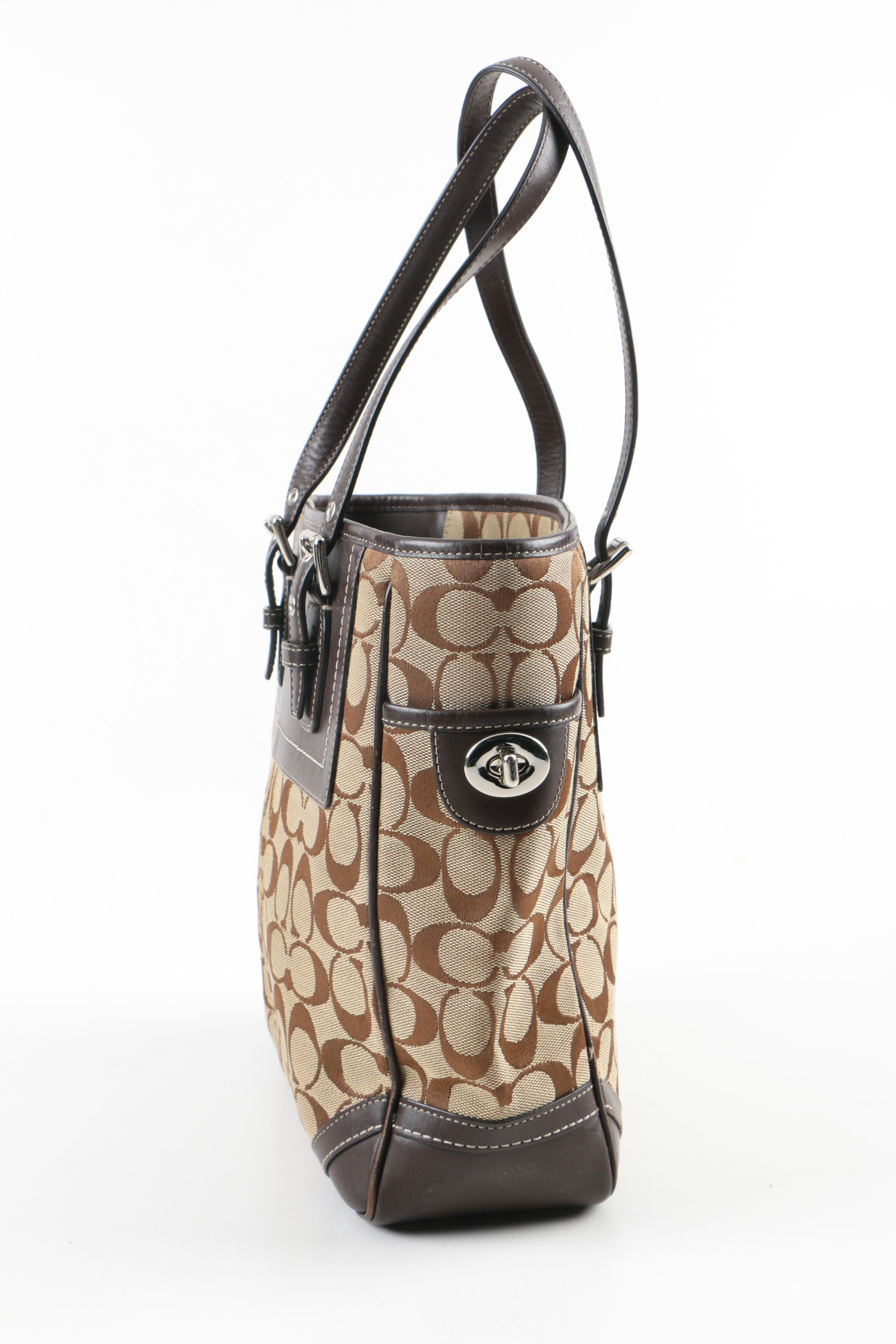 Coach Signature Jacquard Tote