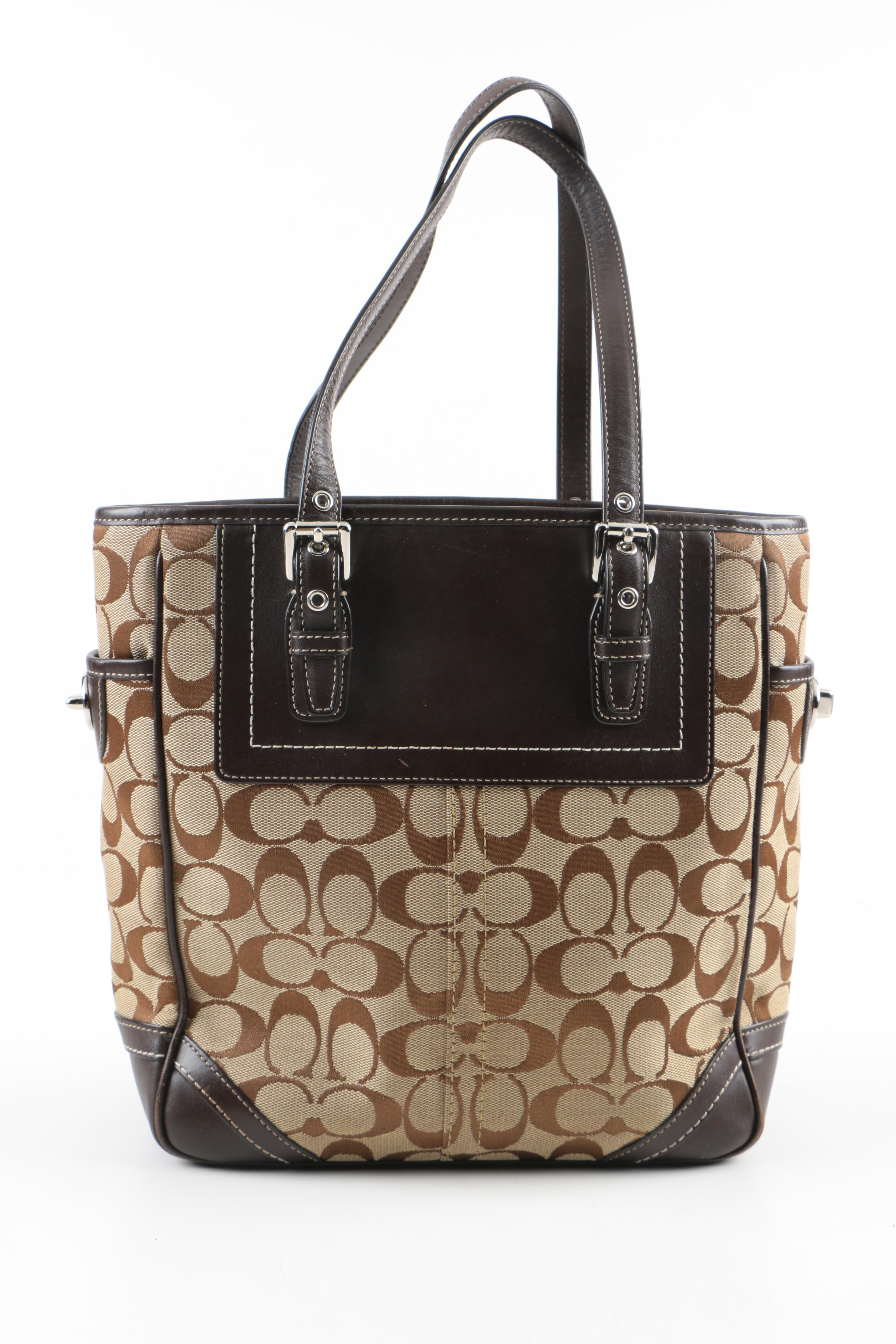 Coach Signature Jacquard Tote