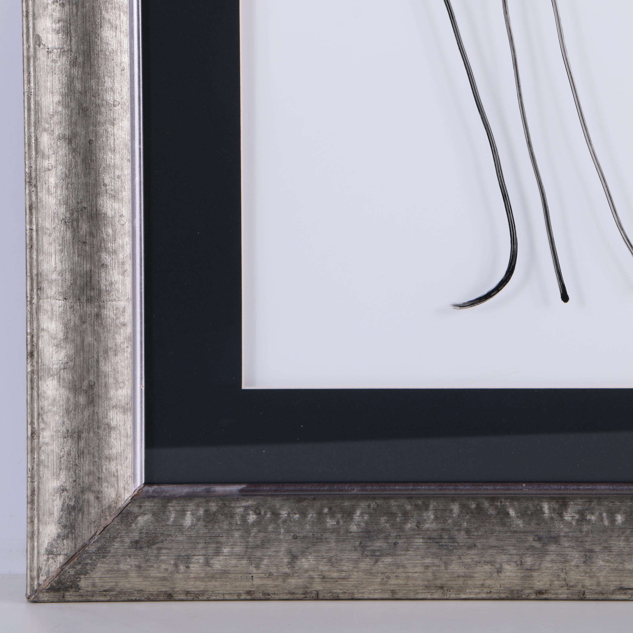 Hauer 2008 Ink Drawing on Glass of Abstract Figures