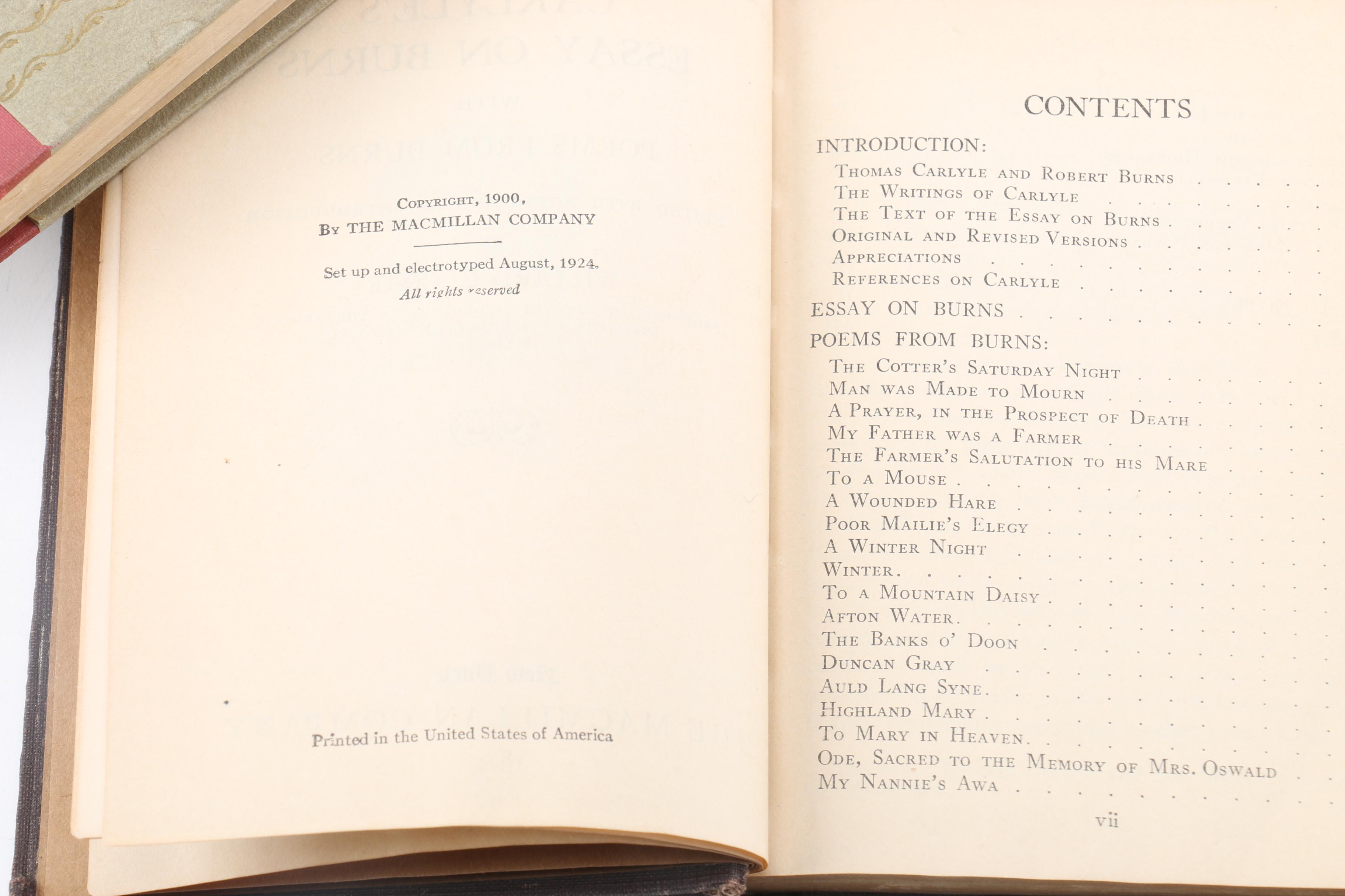 Vintage Poetry and Essay Books