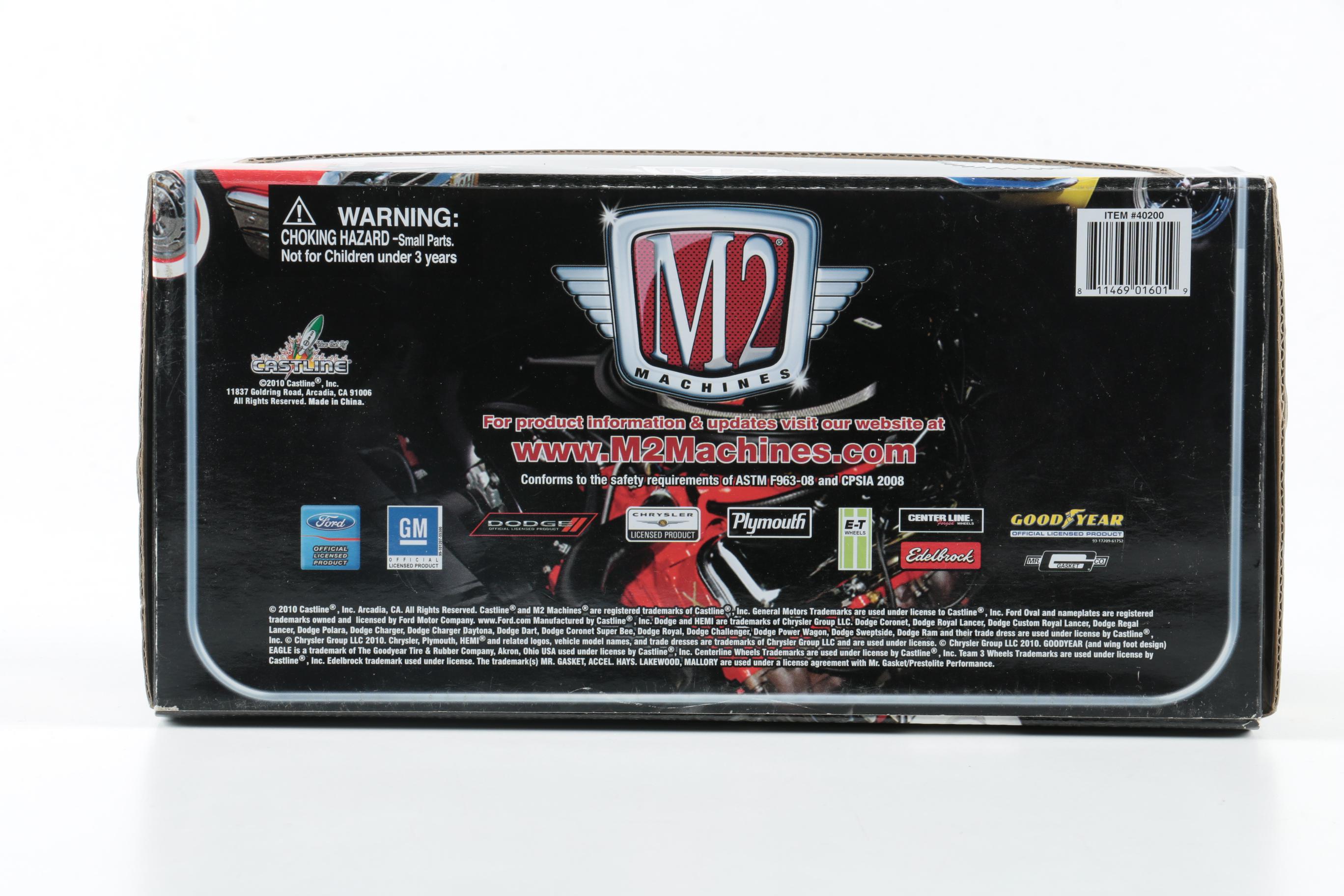 Pair of 1957 Style Chevrolet Die-Cast Cars by M2 Machines