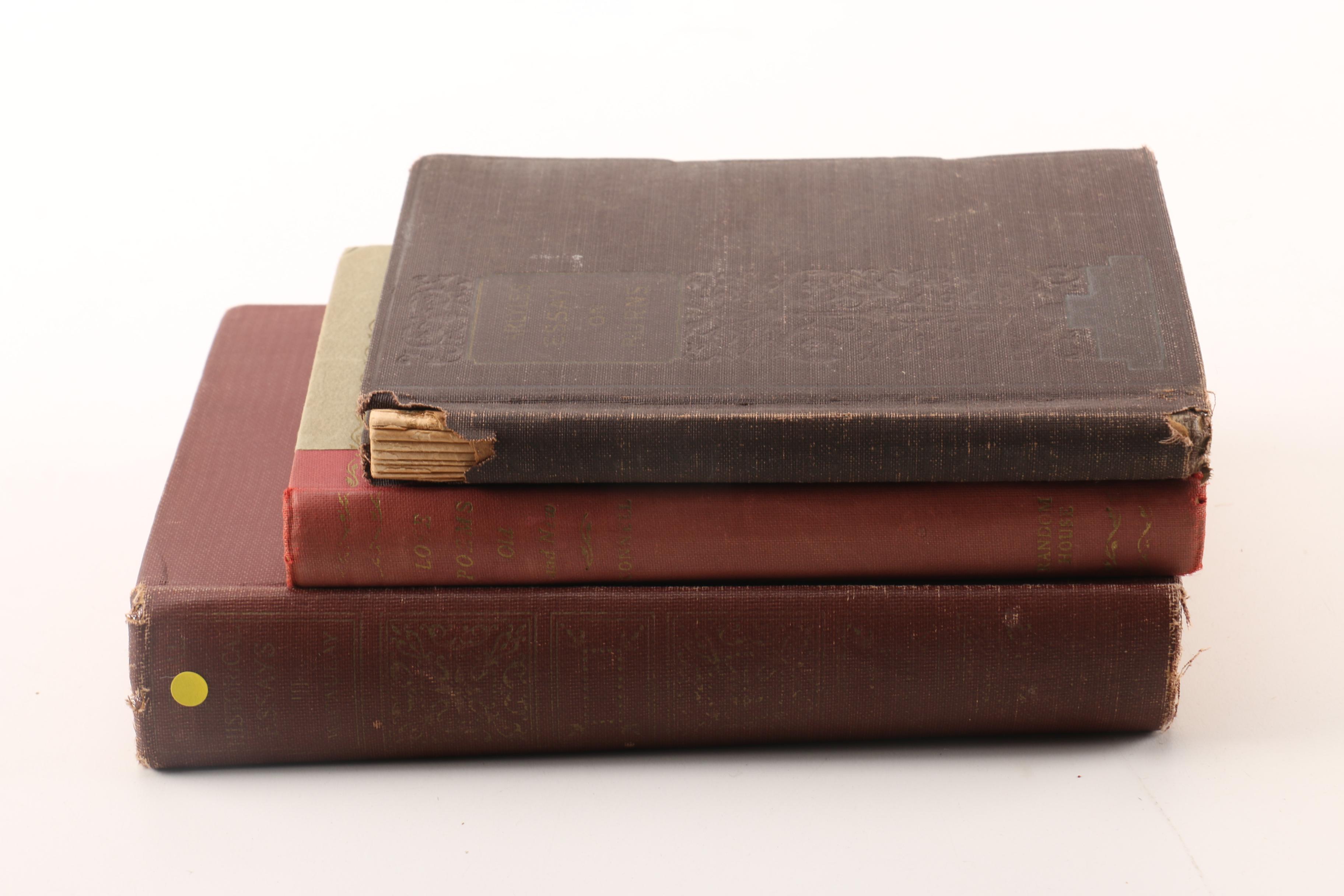 Vintage Poetry and Essay Books