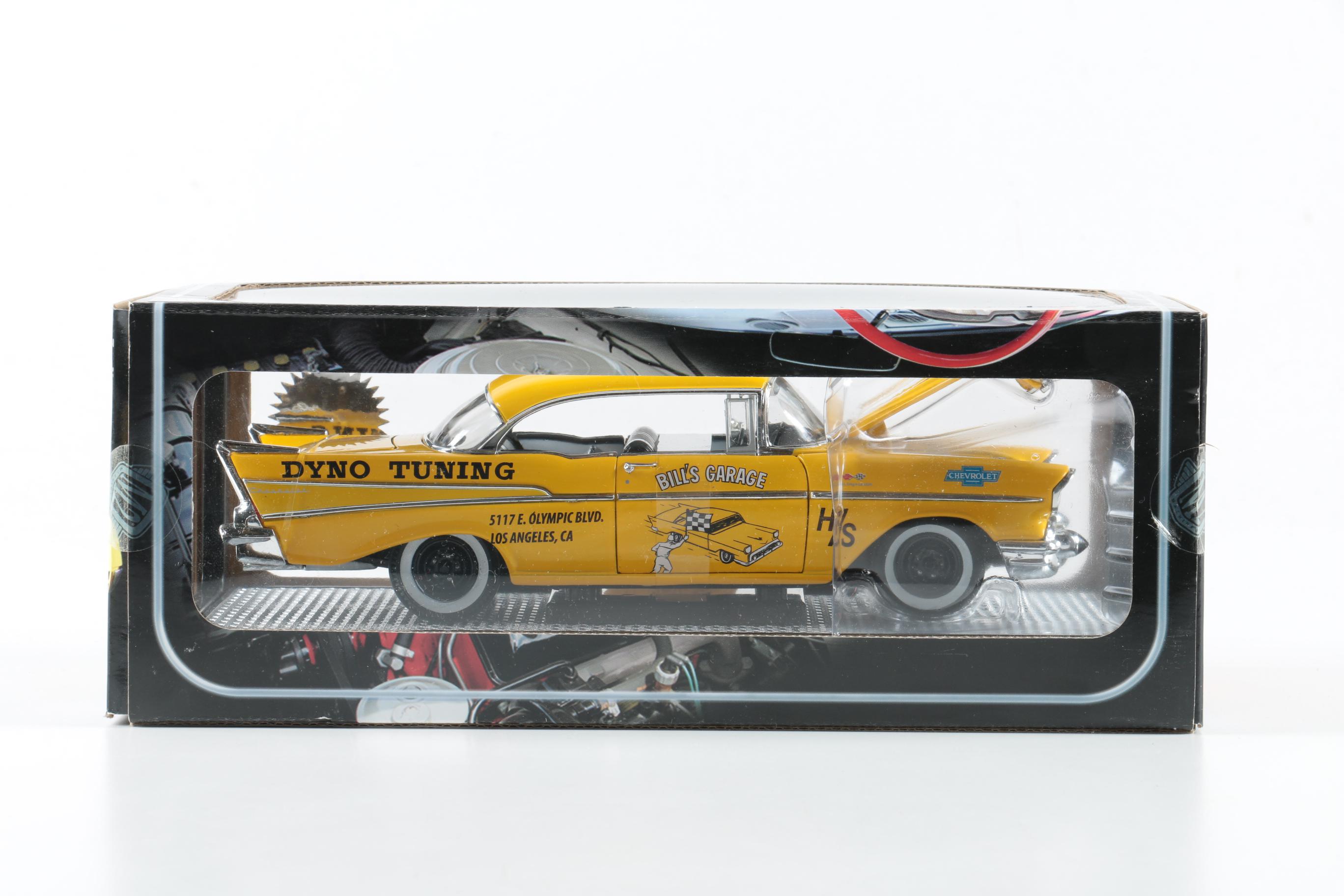 Pair of 1957 Style Chevrolet Die-Cast Cars by M2 Machines