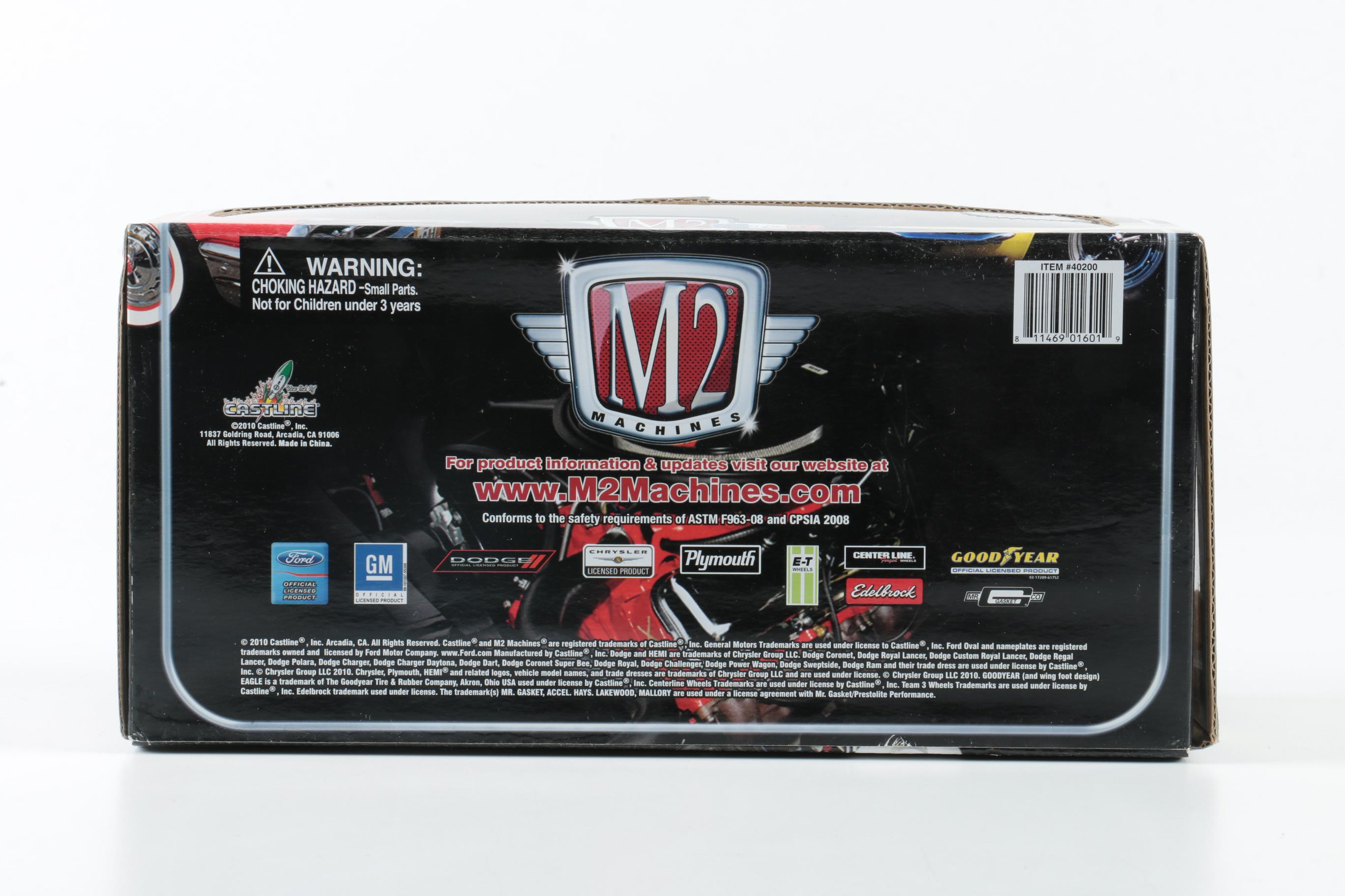 Pair of 1957 Style Chevrolet Die-Cast Cars by M2 Machines