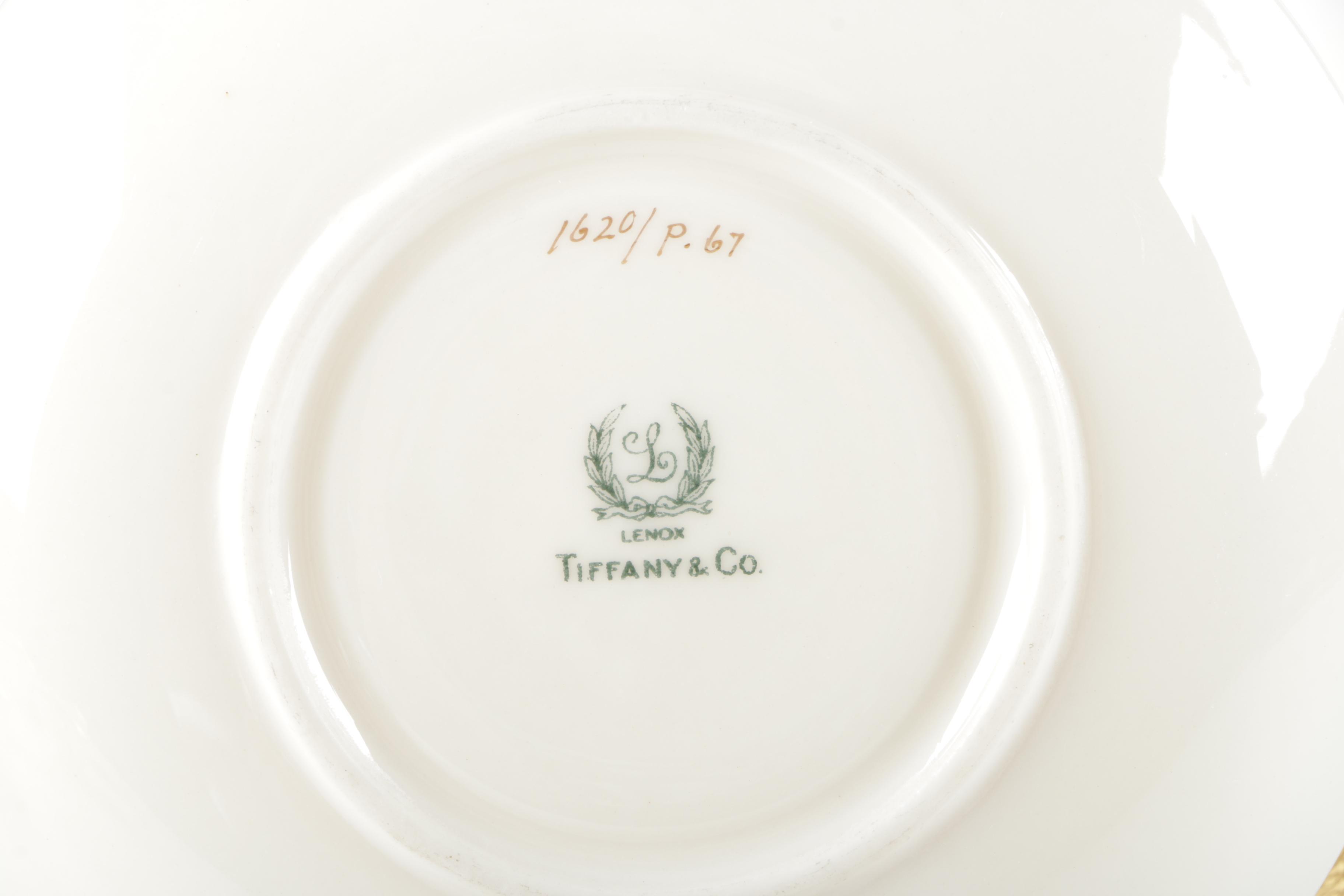 Lenox "Lowell" Teacups and Saucers