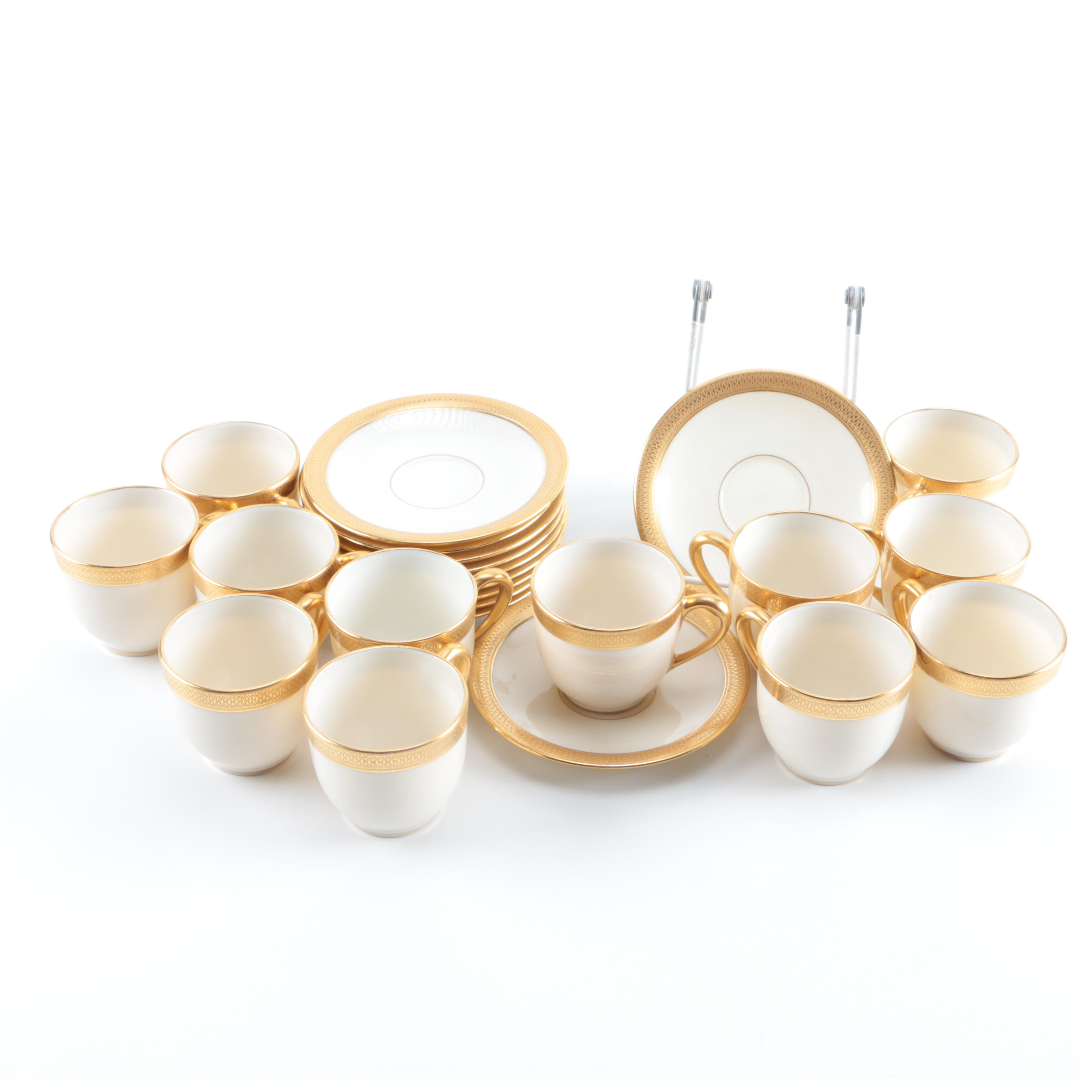 Lenox "Lowell" Teacups and Saucers