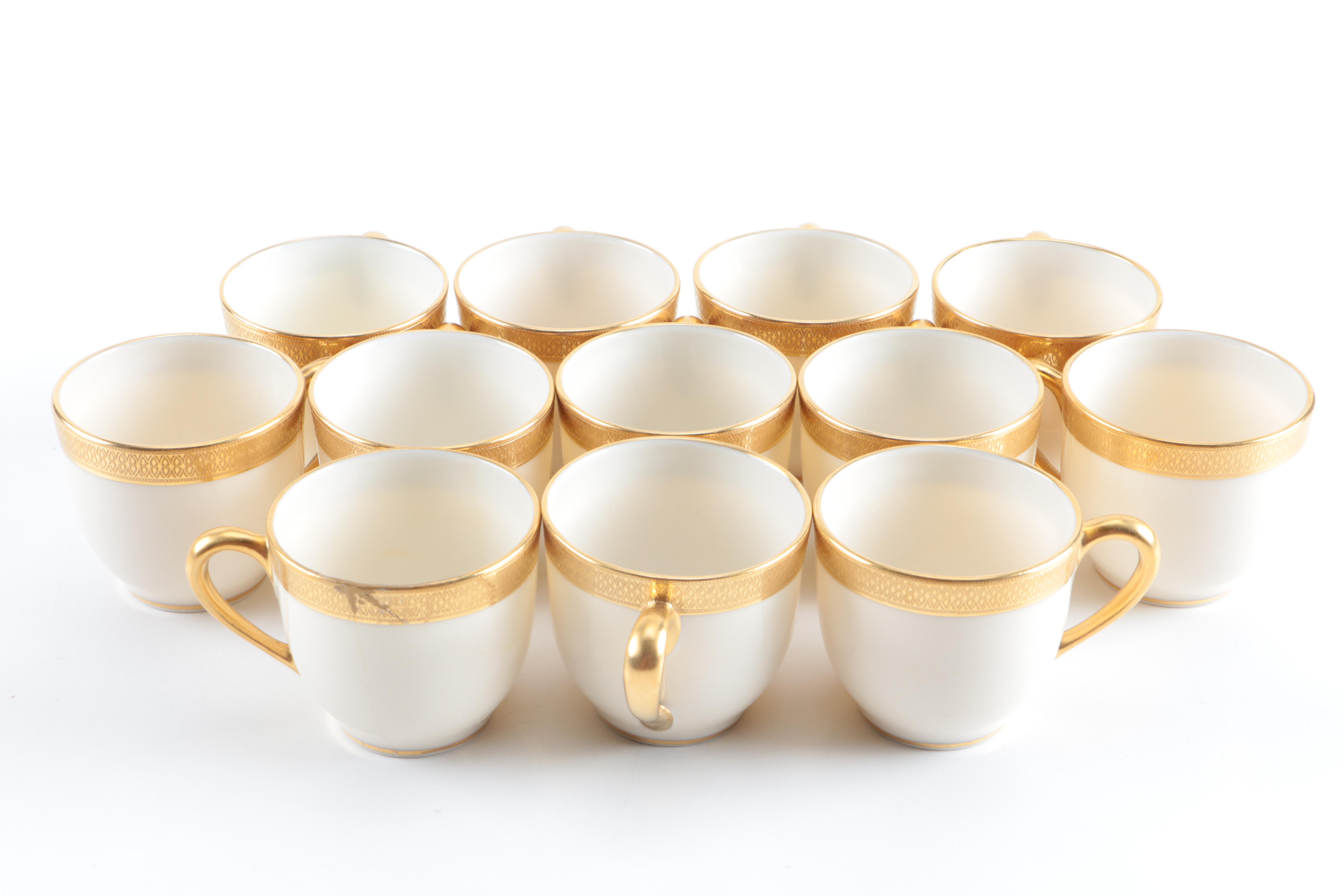 Lenox "Lowell" Teacups and Saucers