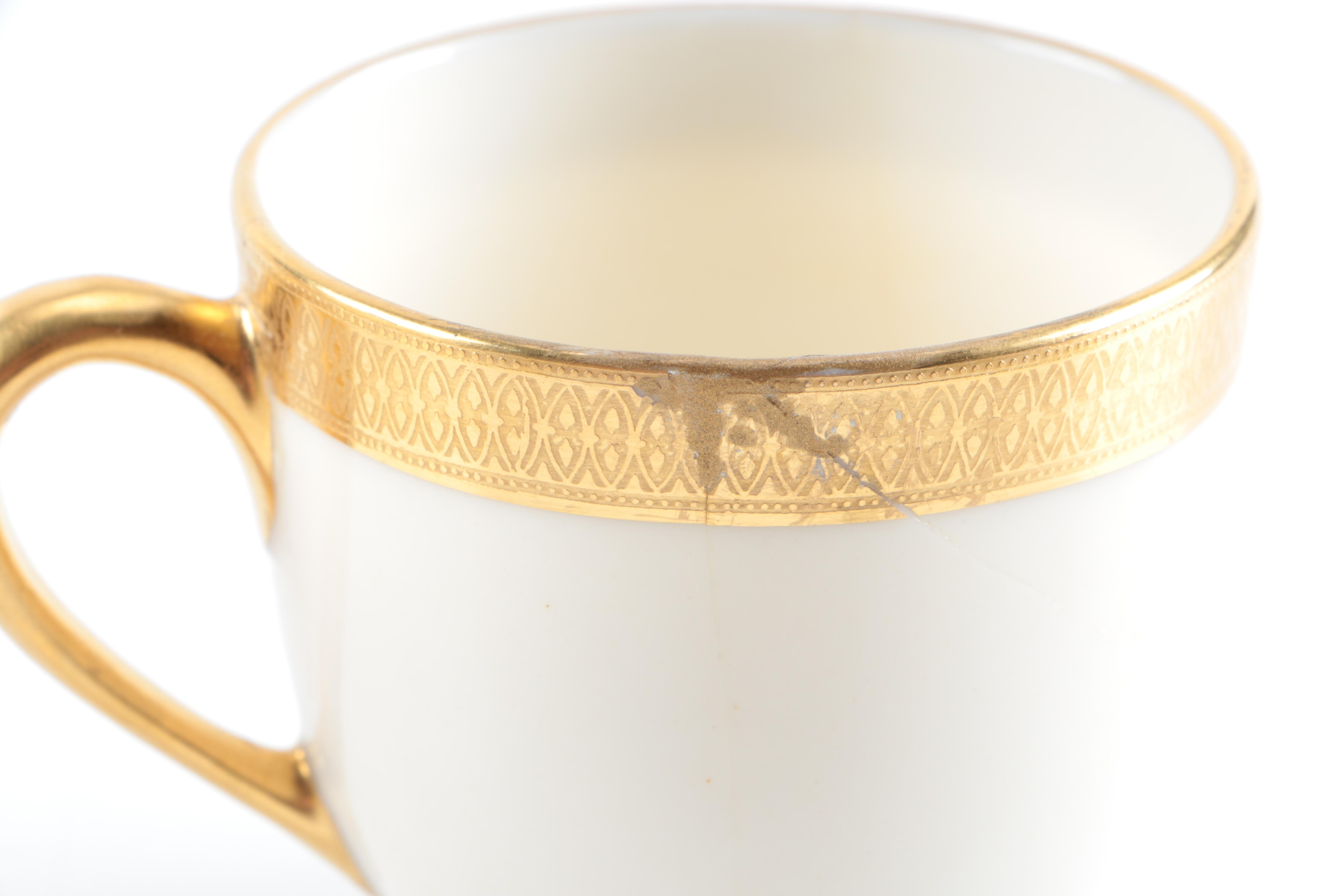 Lenox "Lowell" Teacups and Saucers