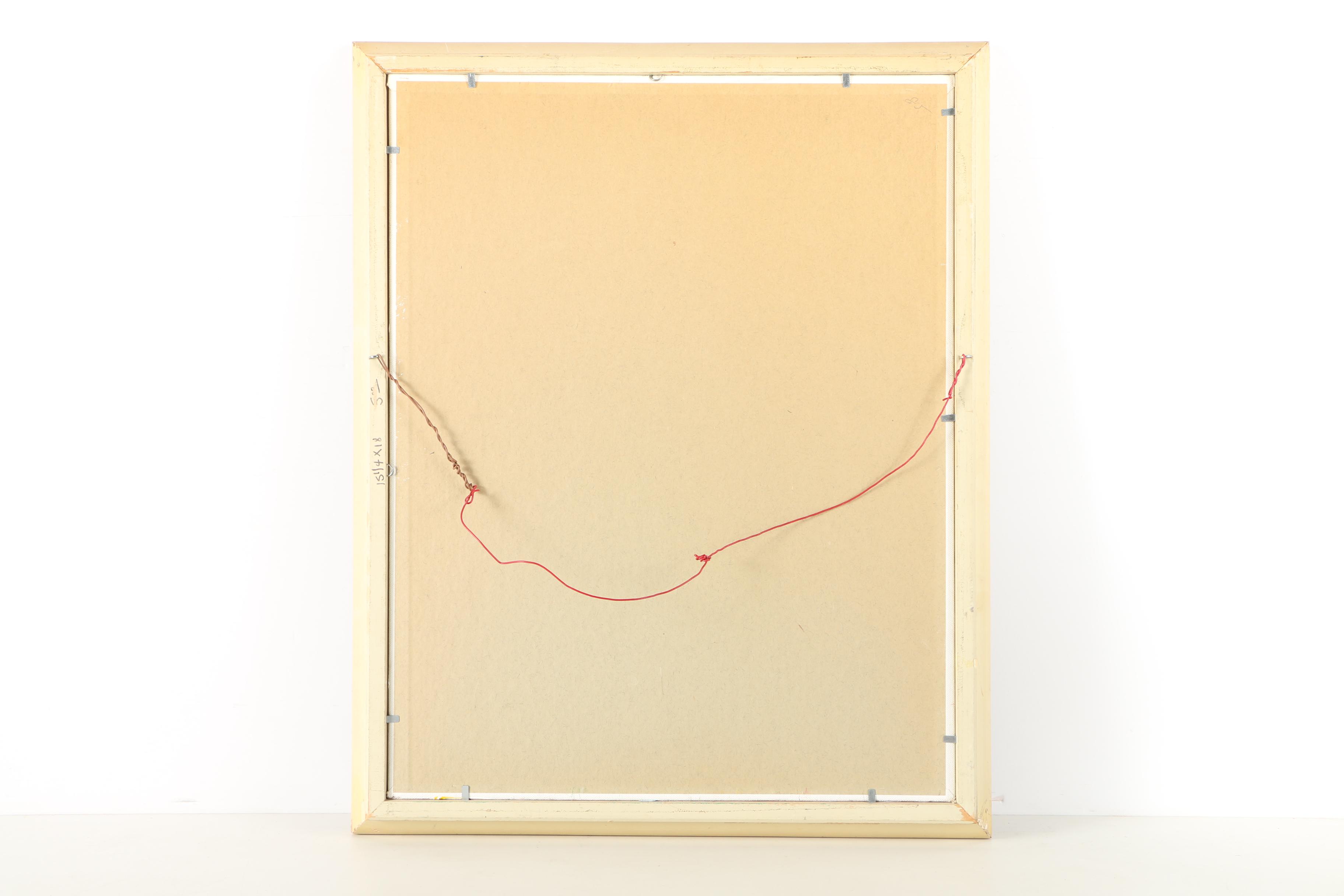 Oil Paintings of a Floral Bouquet and a Landscape