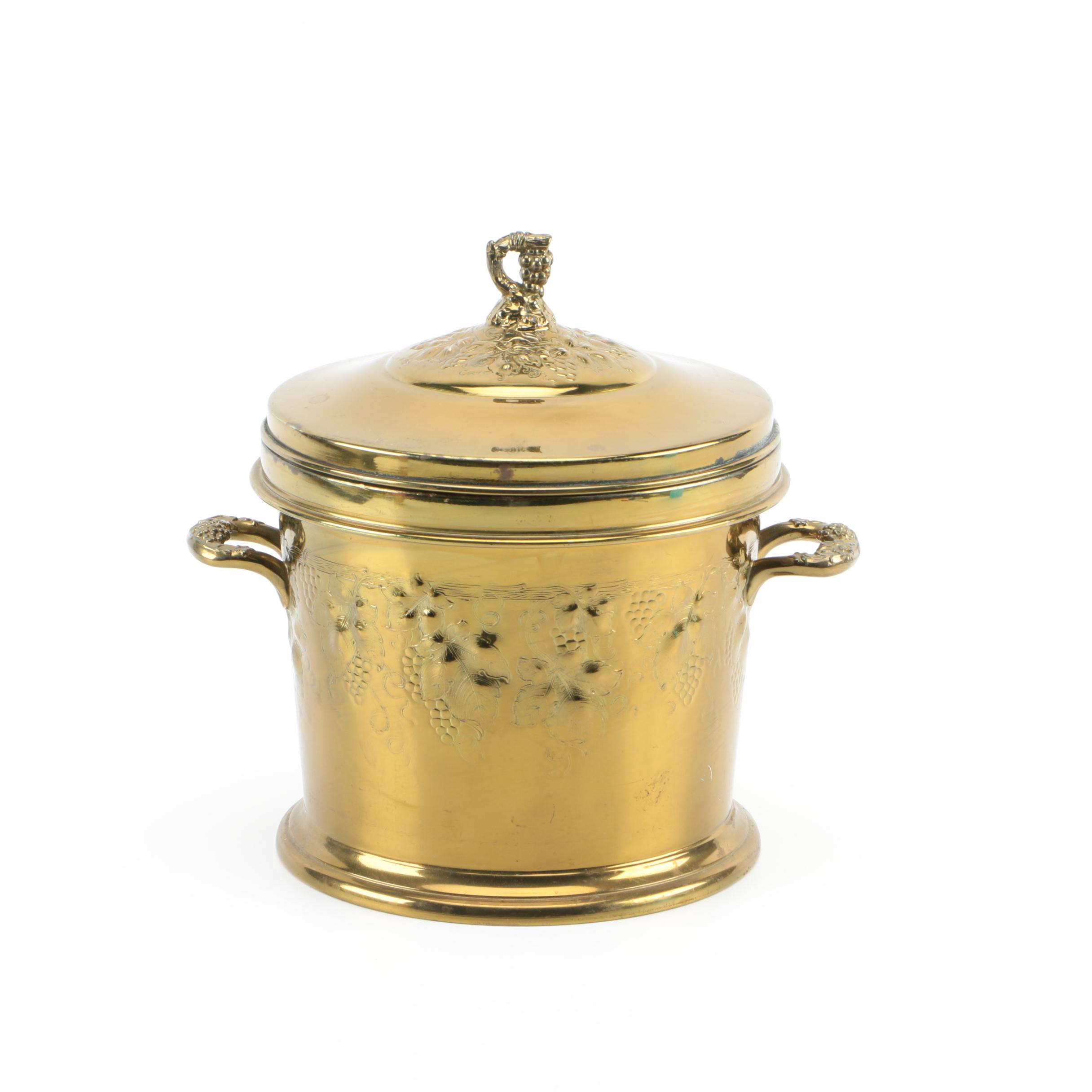 Bernard Rice's Sons Apollo Electro-Plated Brass Ice Bucket