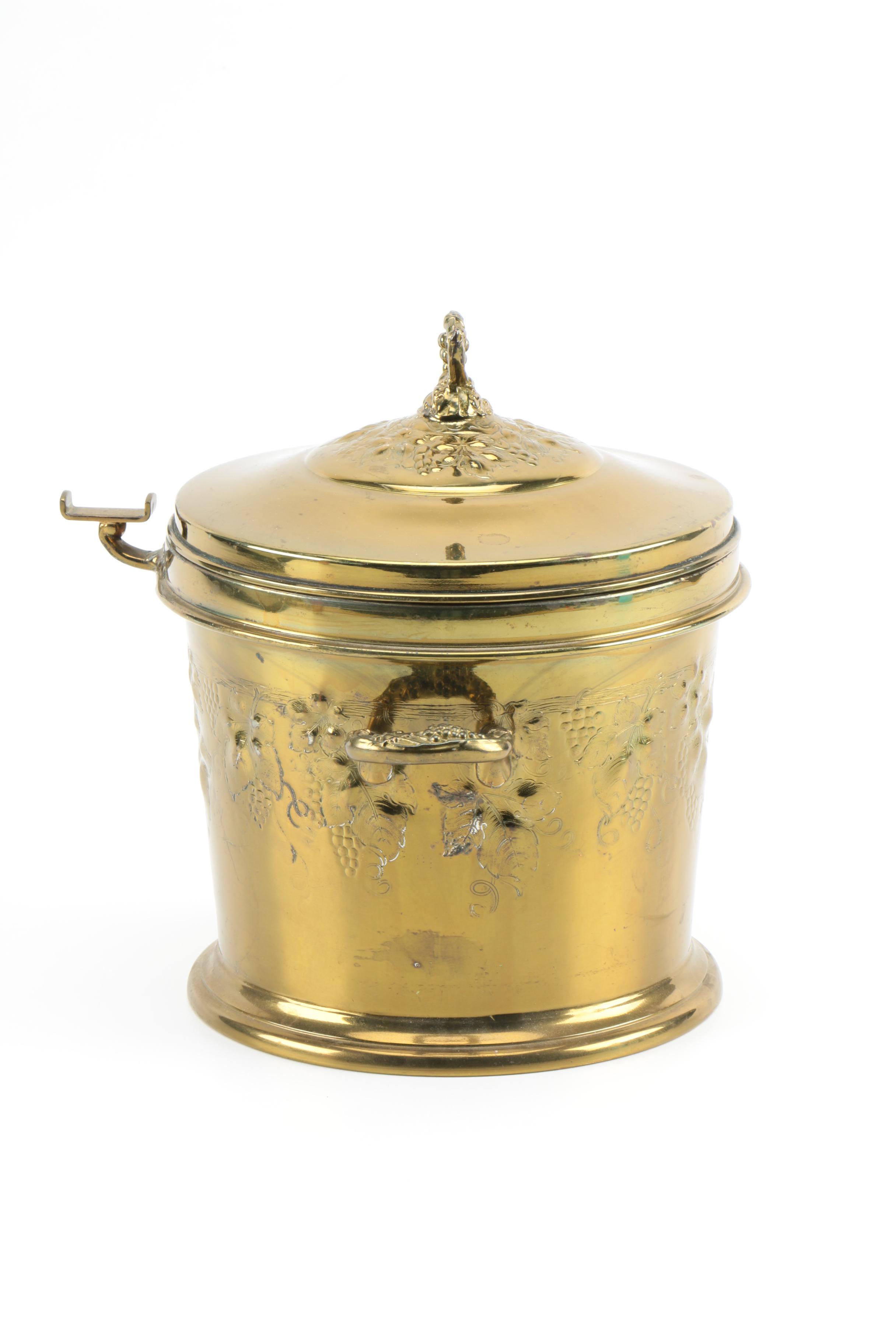 Bernard Rice's Sons Apollo Electro-Plated Brass Ice Bucket