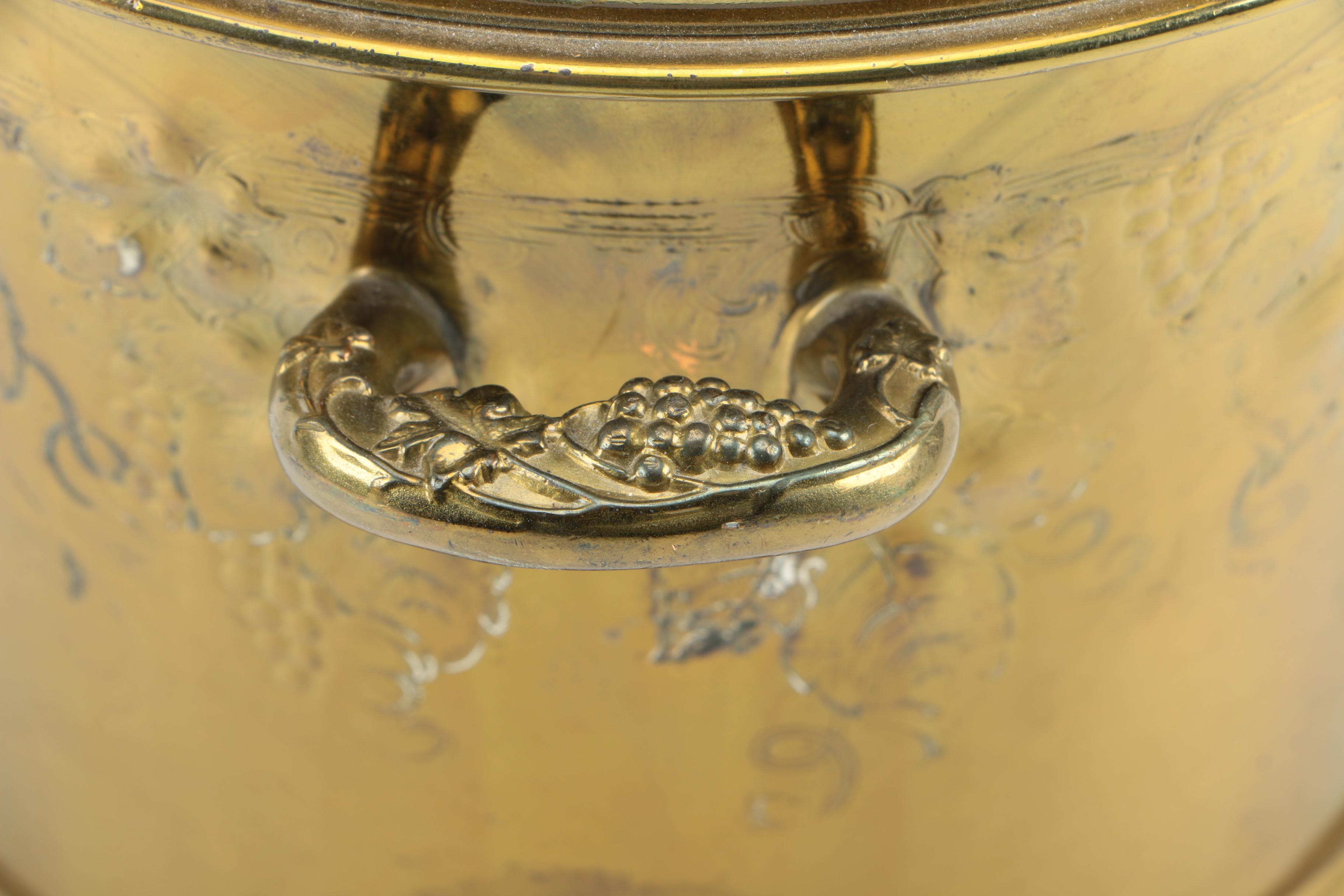 Bernard Rice's Sons Apollo Electro-Plated Brass Ice Bucket