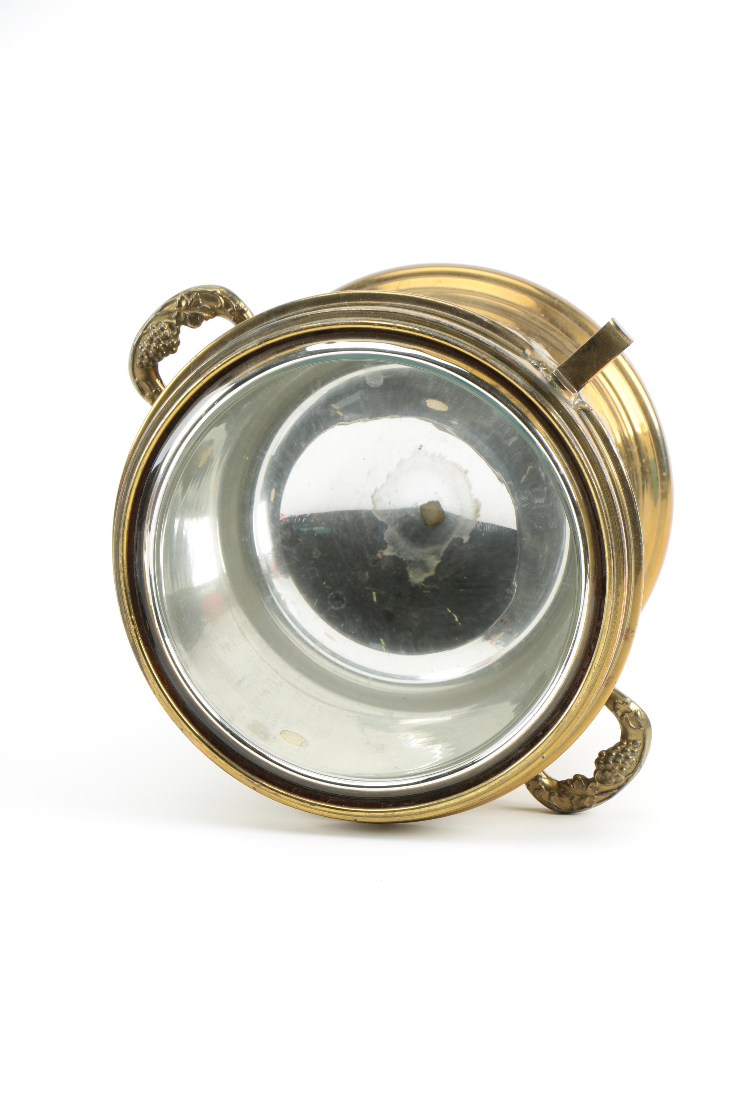 Bernard Rice's Sons Apollo Electro-Plated Brass Ice Bucket