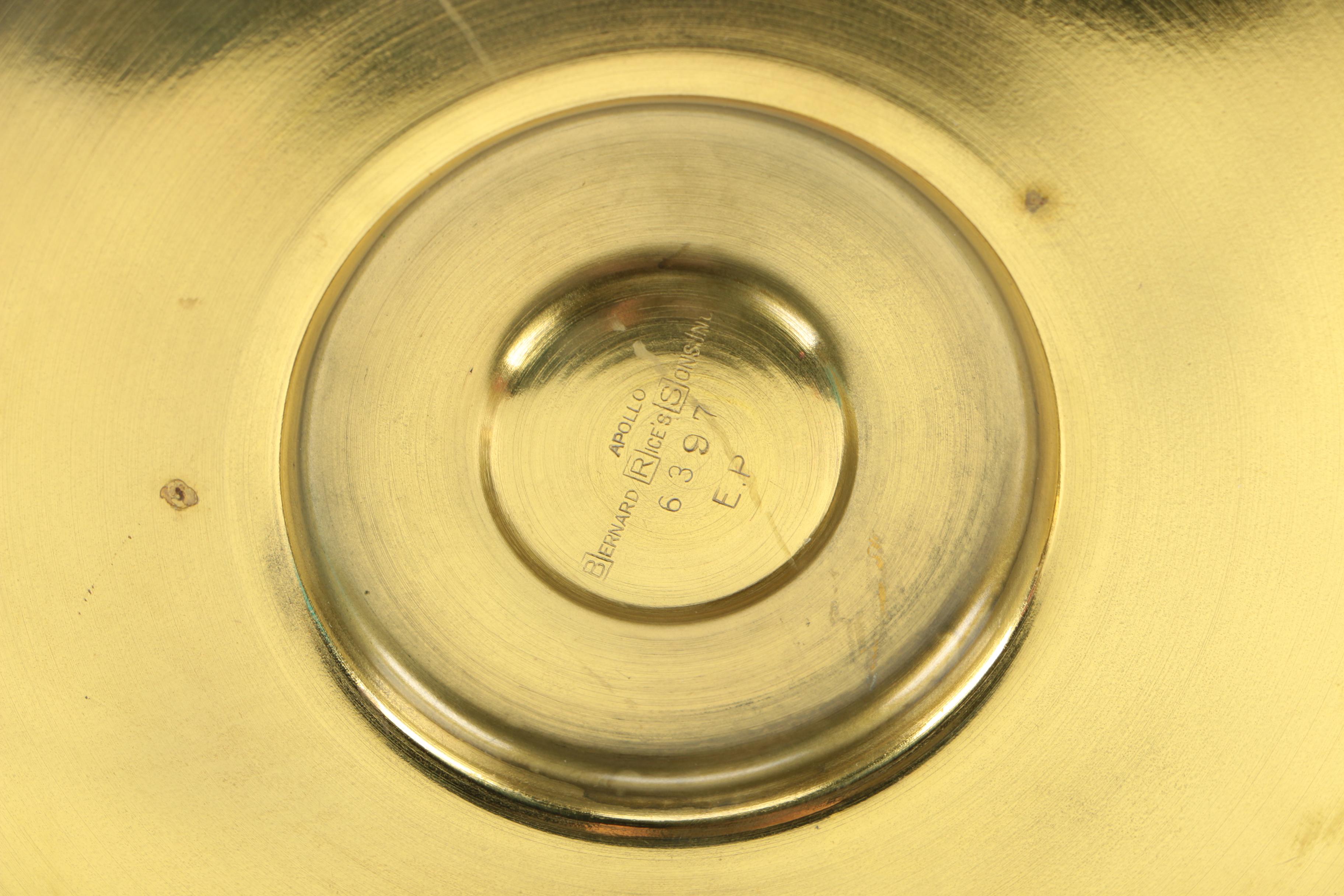 Bernard Rice's Sons Apollo Electro-Plated Brass Ice Bucket