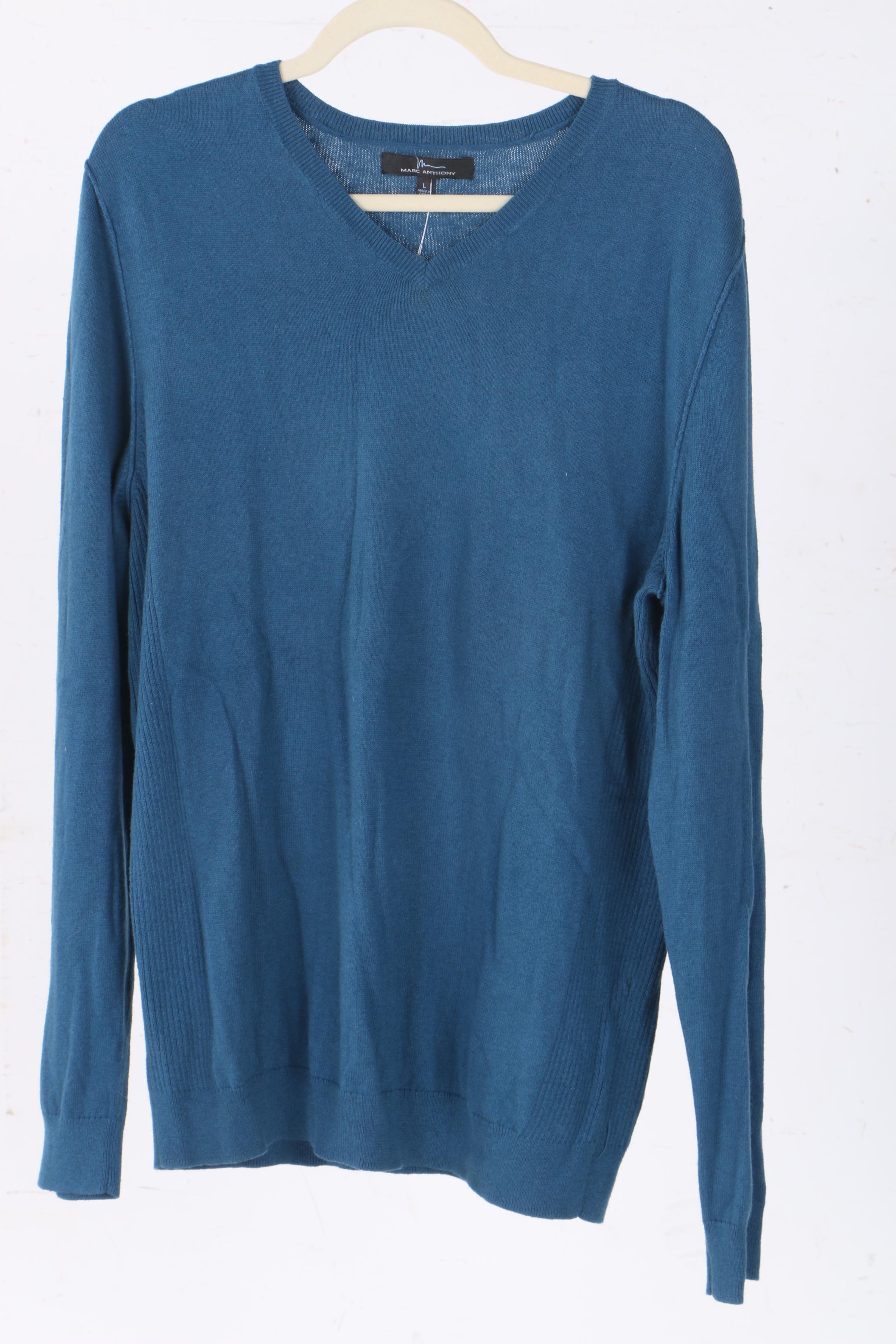 Men's V-Neck Sweaters Including M Marc Anthony