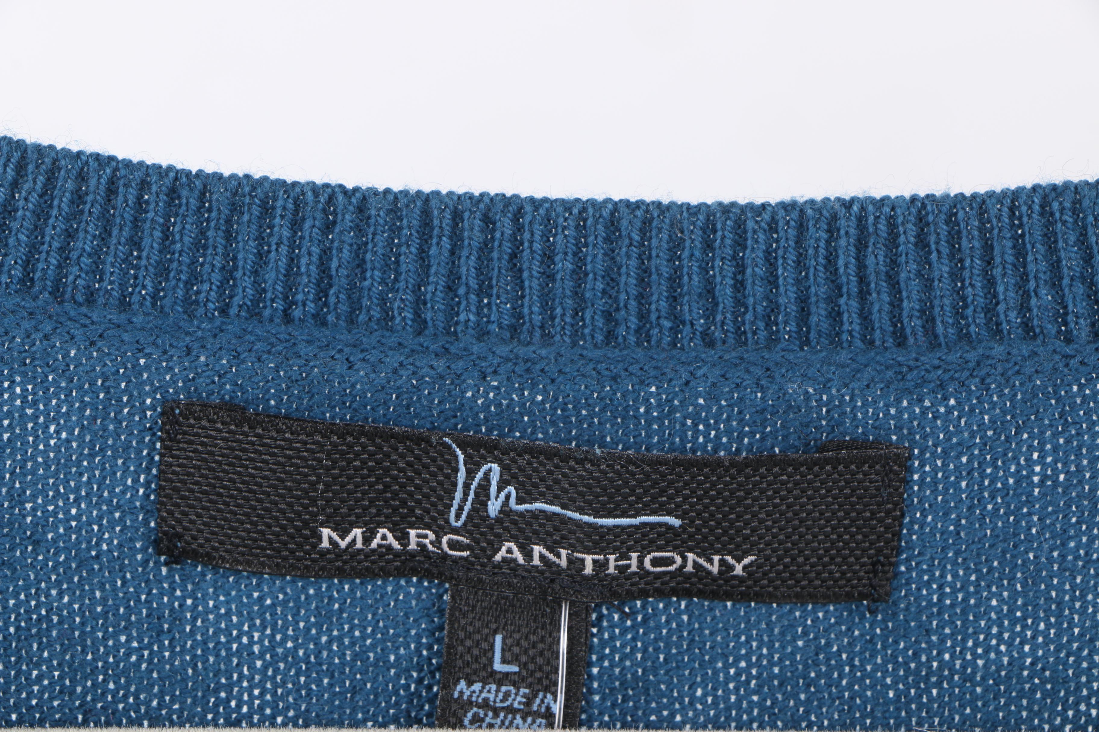 Men's V-Neck Sweaters Including M Marc Anthony