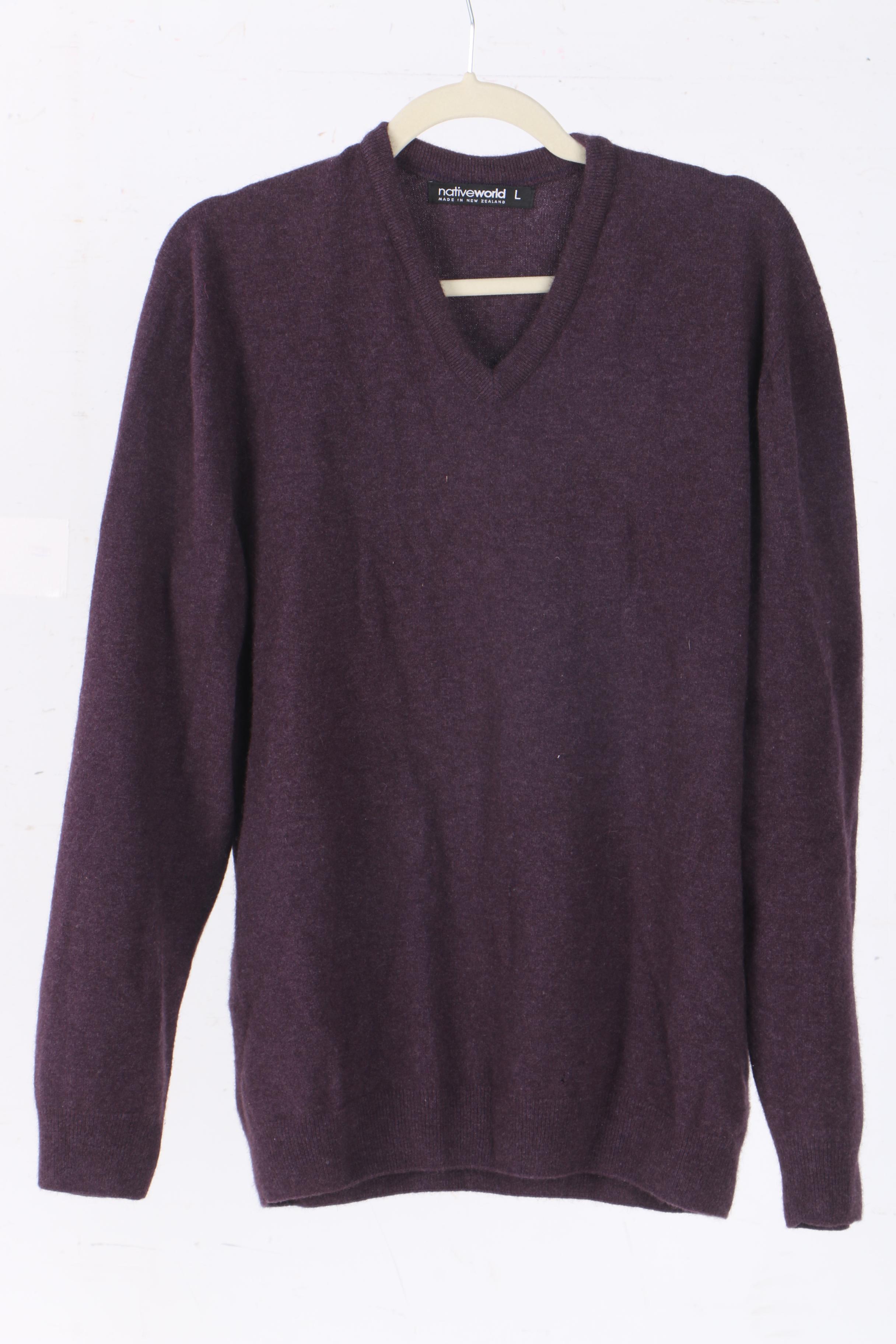 Men's V-Neck Sweaters Including M Marc Anthony