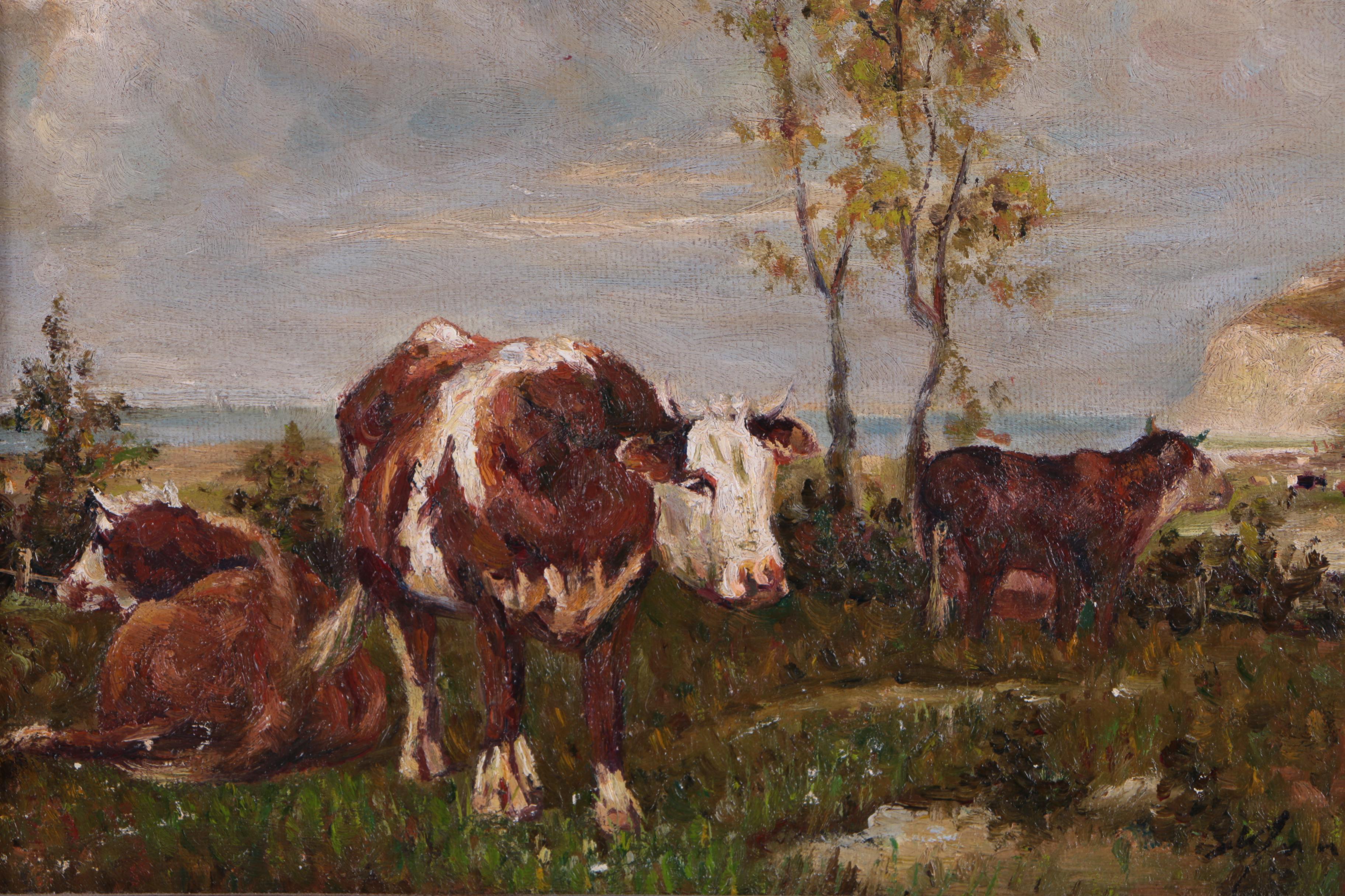 Contemporary Pastoral Landscape Oil Painting on Canvas