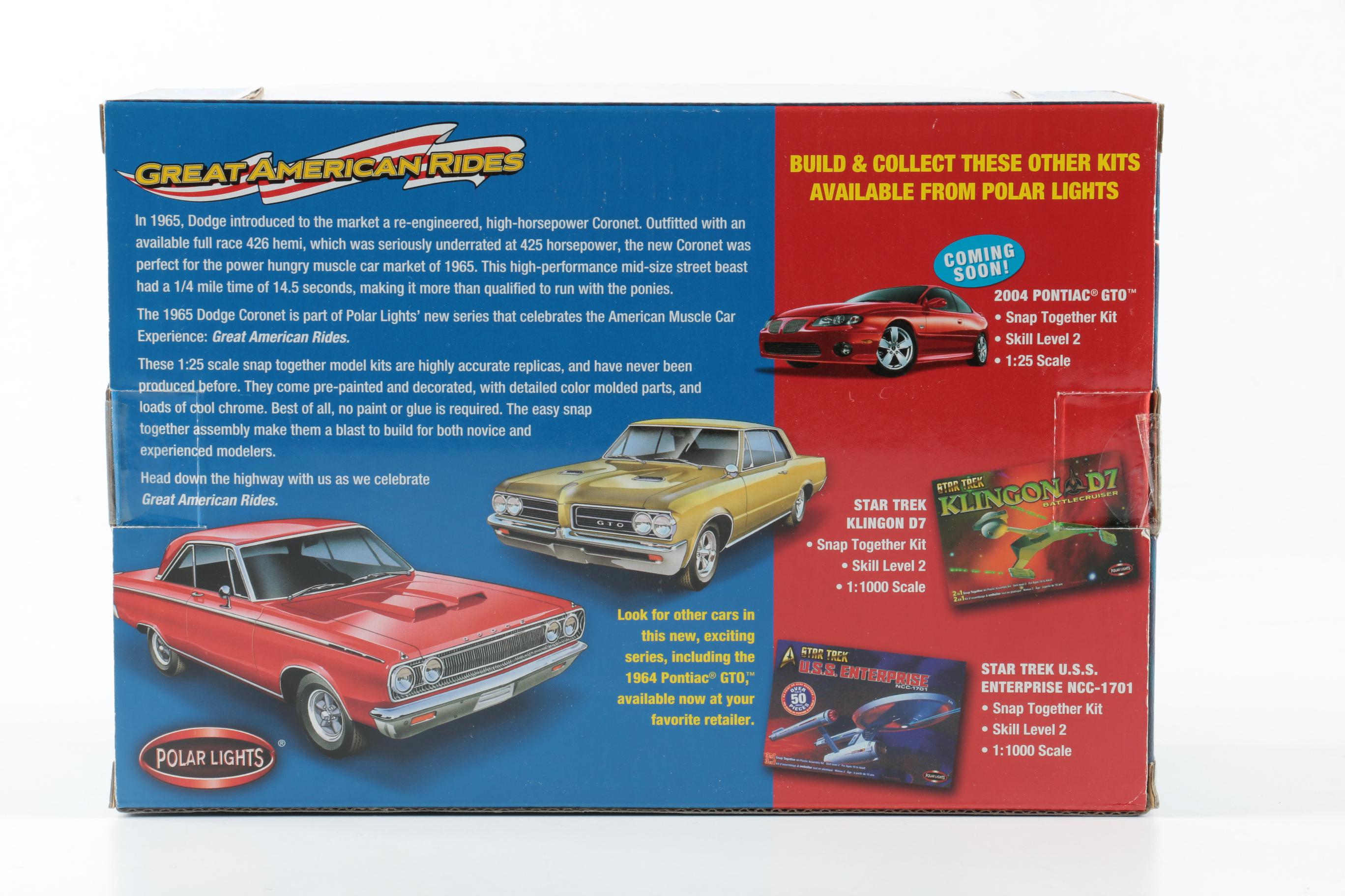Polar Lights "Great American Rides" Model Cars