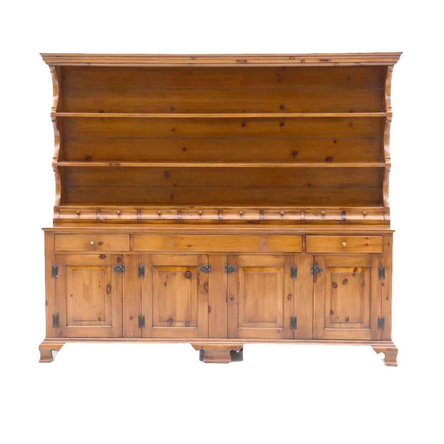 Early American Style Pine Hutch