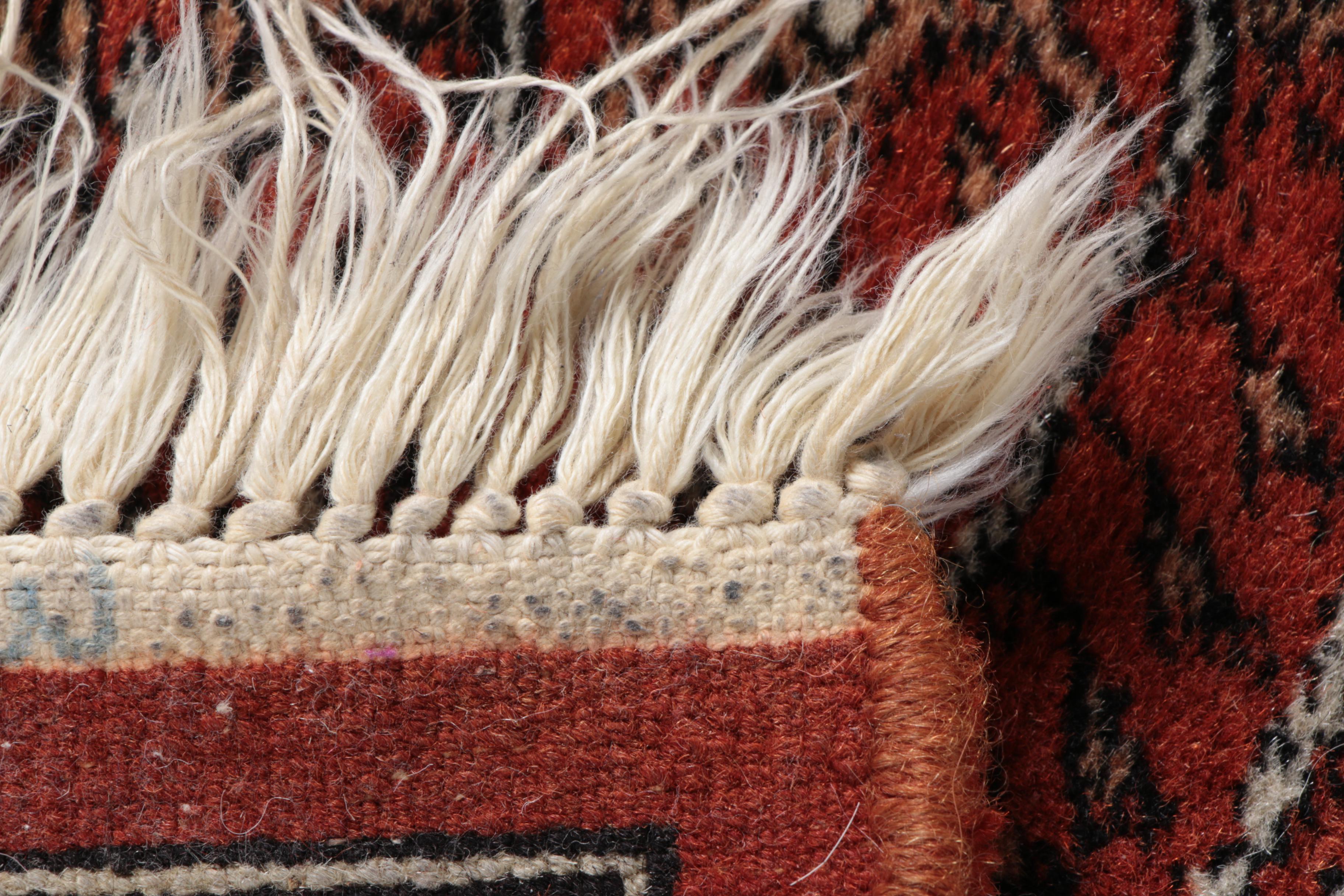 Vintage Hand-Knotted Tekke Bokhara Carpet Runner