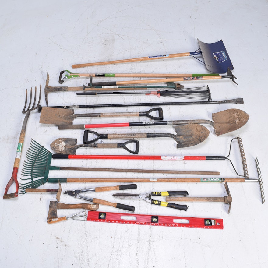 Large Assortment of Lawn Tools