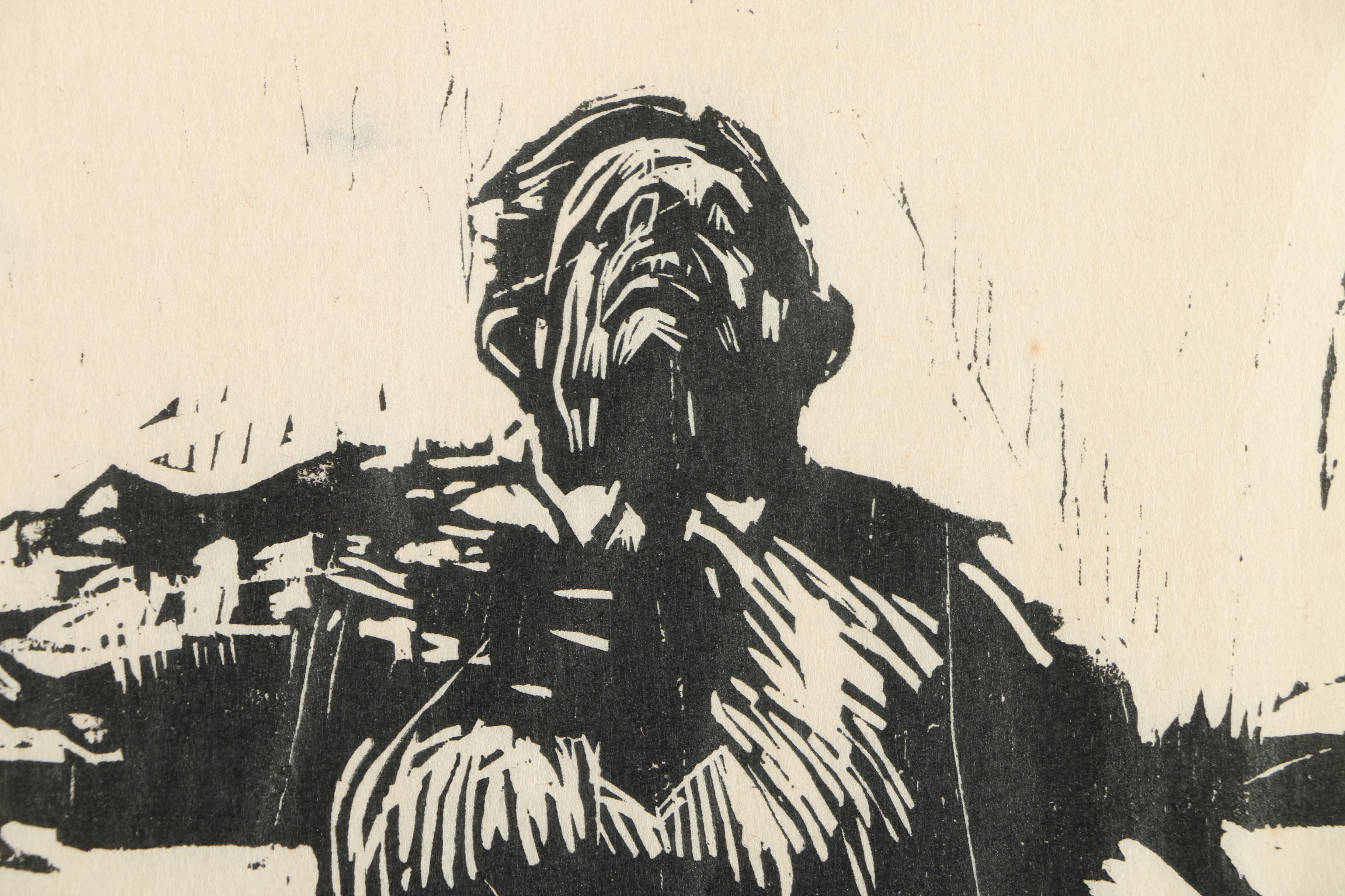 Harold Bernard Isen Limited Edition Woodblock Print "Guardians of Liberty"