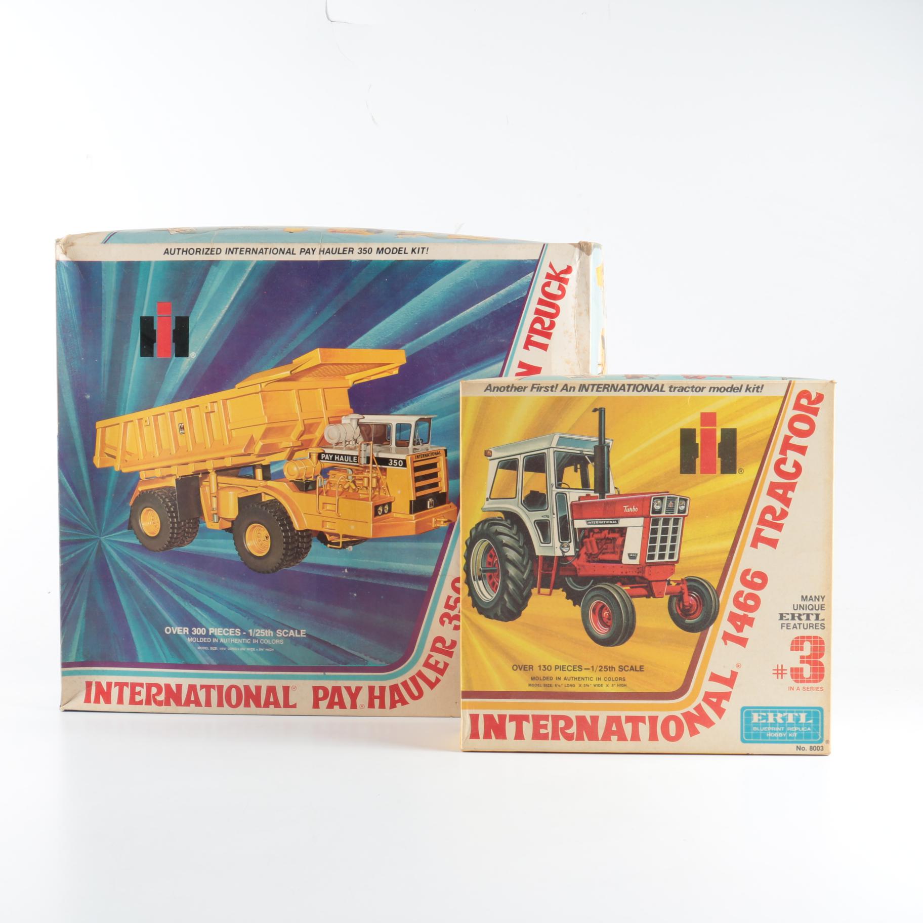 Two Vintage ERTL Model Kits