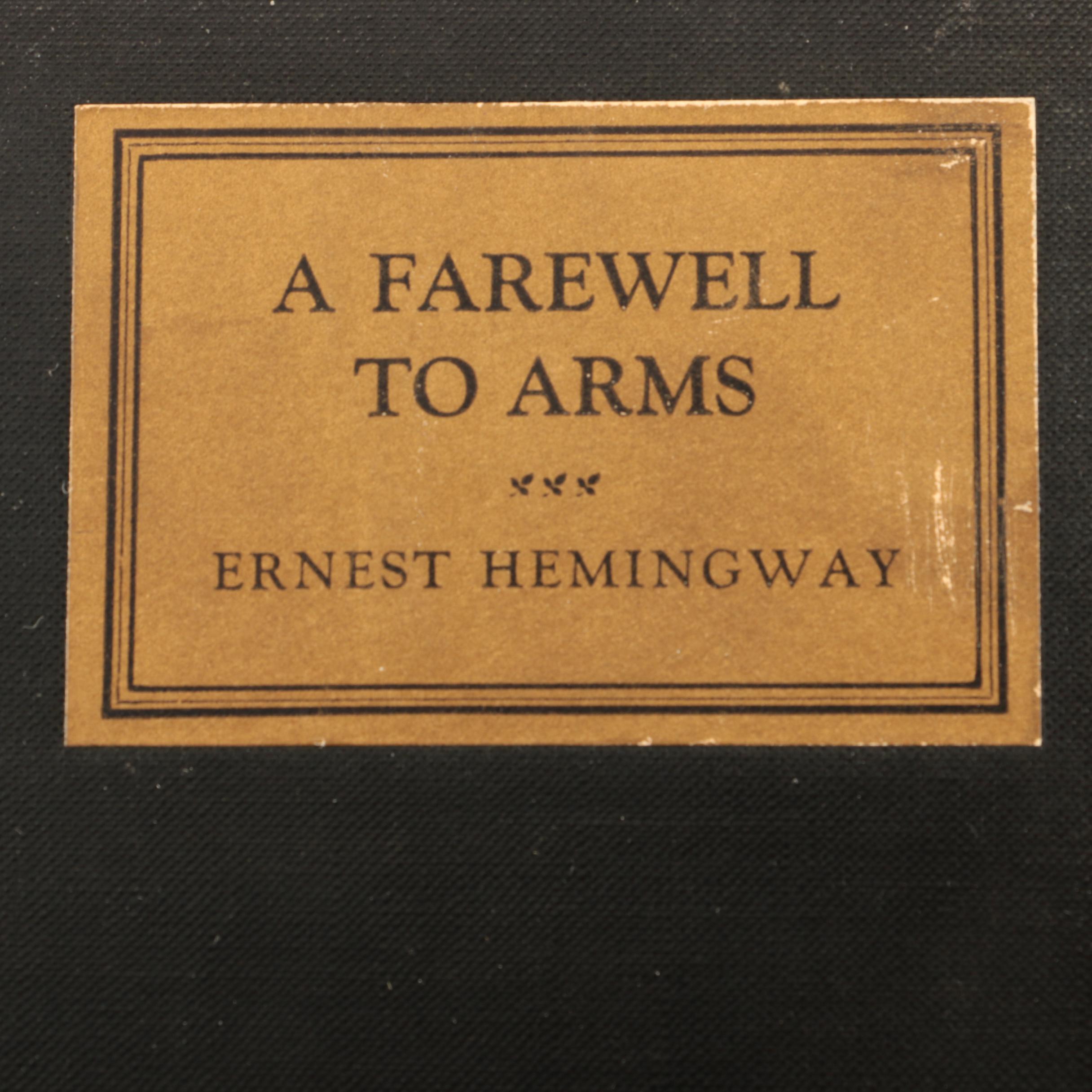 Ernest Hemingway Novels Including First Trade Edition of "A Farewell to Arms"