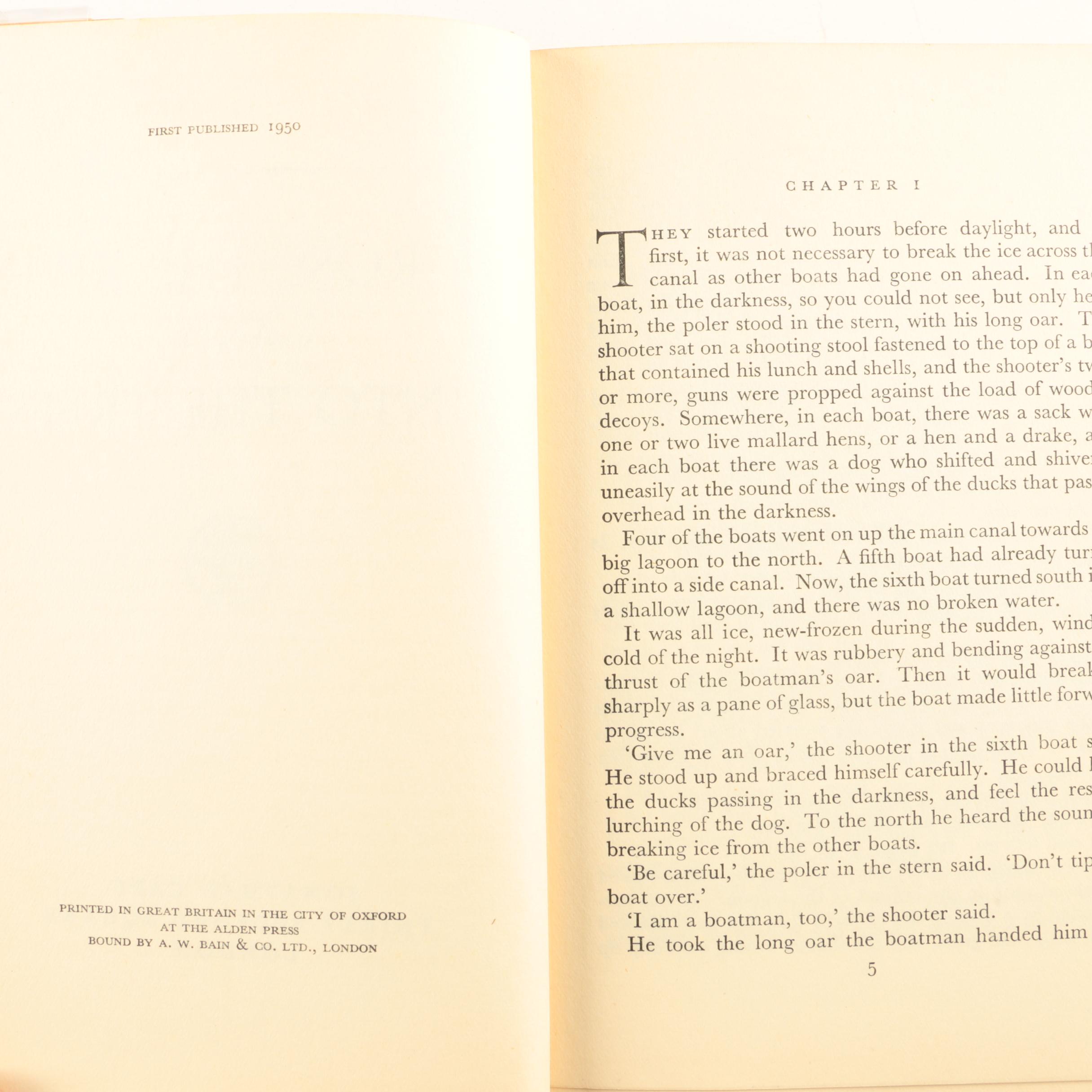 Ernest Hemingway Novels Including First Trade Edition of "A Farewell to Arms"