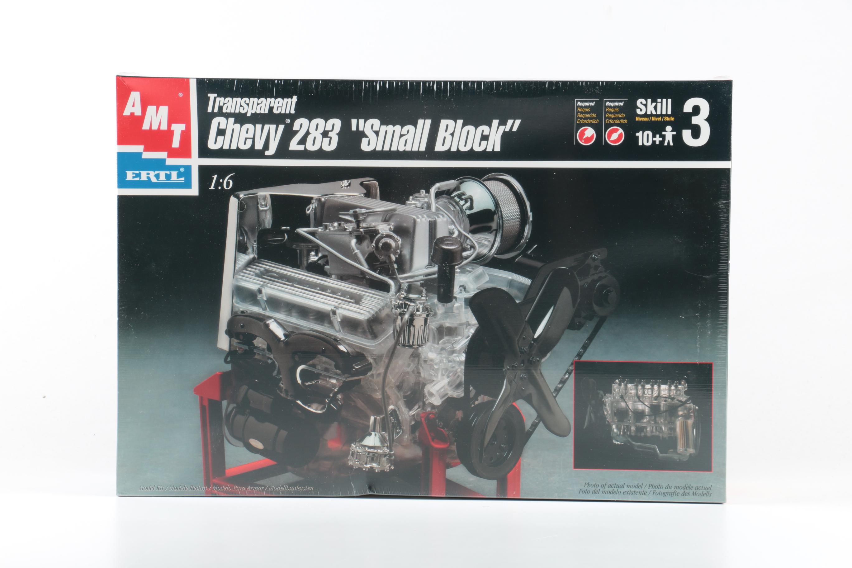 Two AMT Chevy 283 "Small Block" 1:6 scale Model Engine Kits