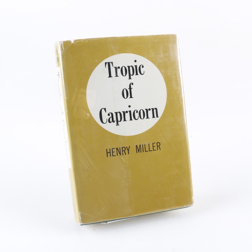1961 First American Edition "Tropic of Capricorn" by Henry Miller