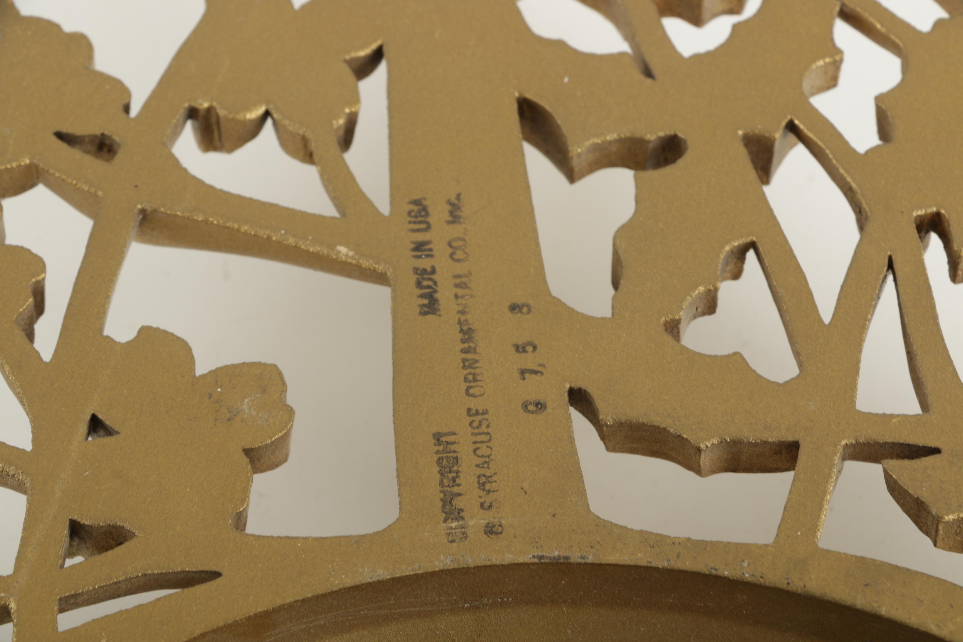 Vintage Syroco Wall Clock