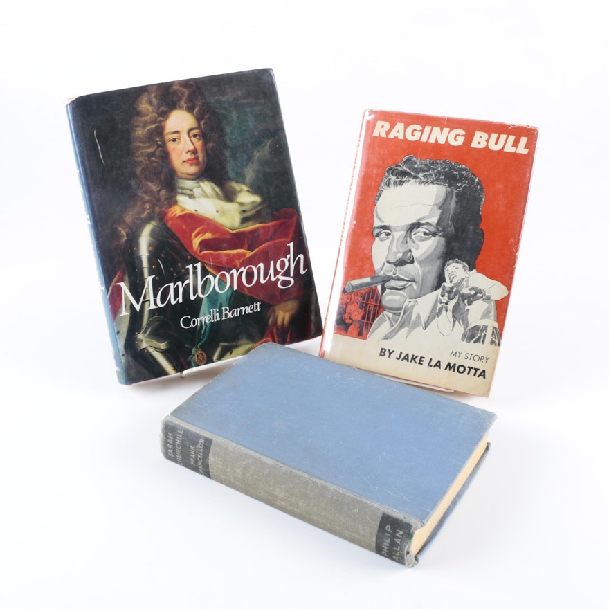 "Raging Bull", "Sarah Churchill", and "Marlborough" Book Collection