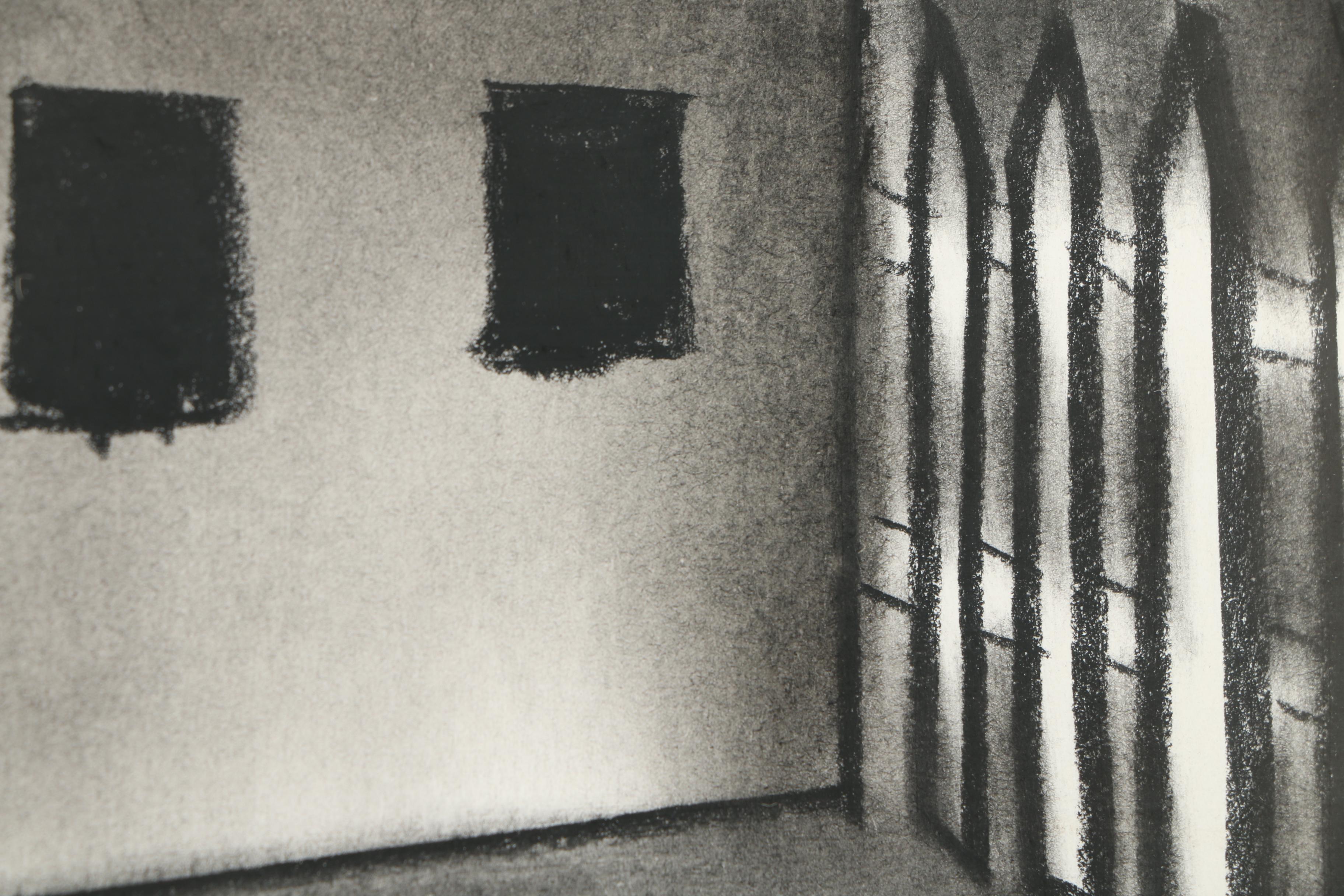 Dordevic Miodrag Pastel Drawing of Buildings