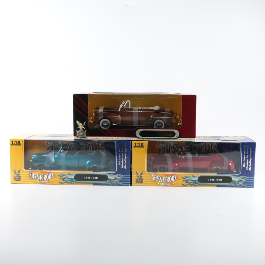 Yat Ming Die-Cast 1:18-Scale 1948 Ford Convertibles