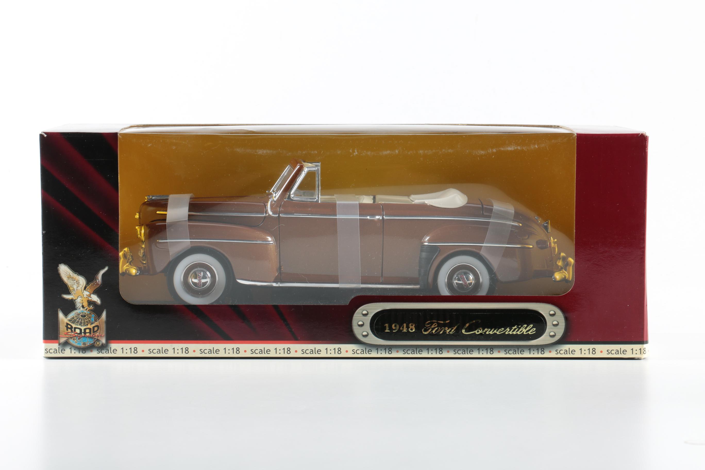 Yat Ming Die-Cast 1:18-Scale 1948 Ford Convertibles