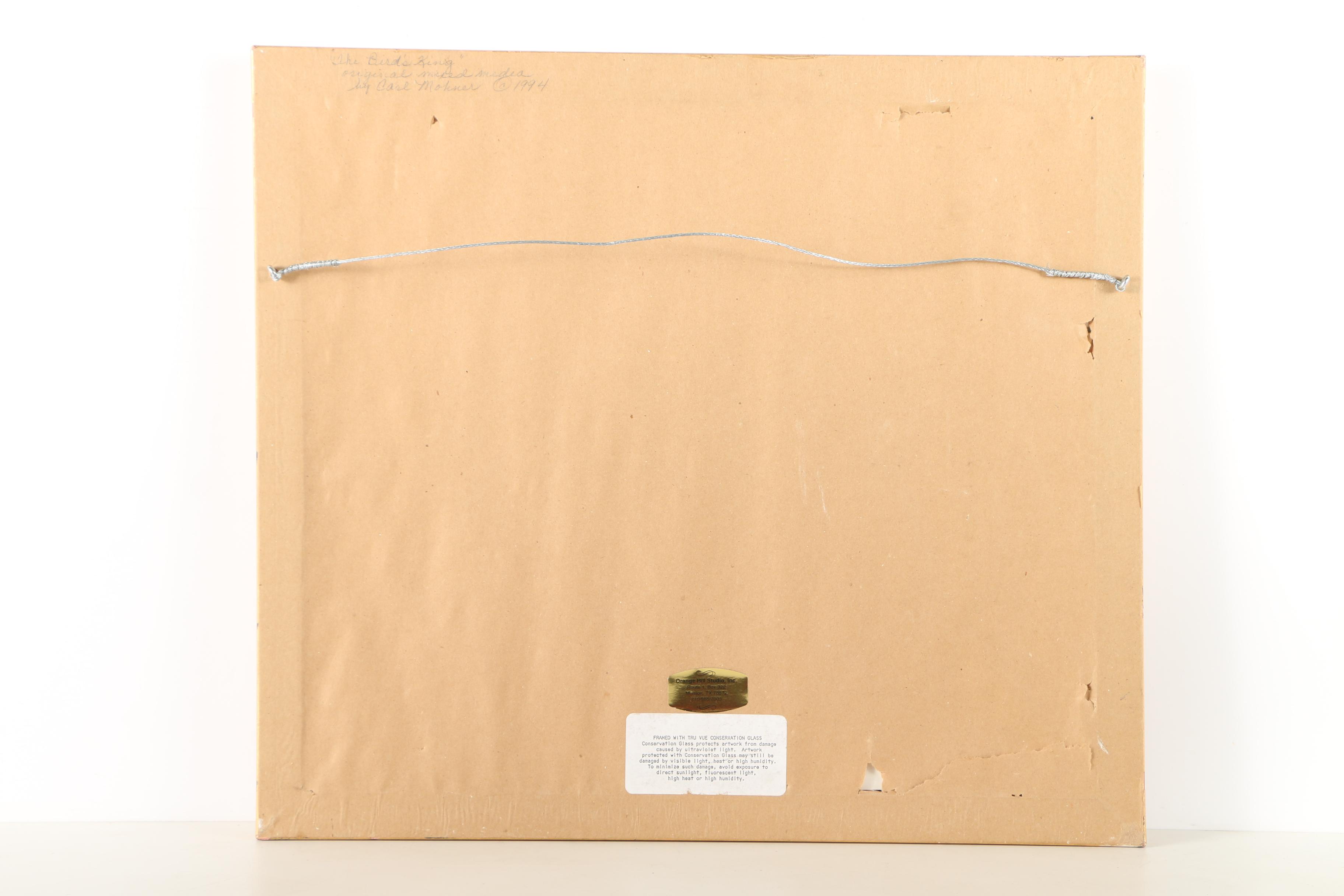 Carl Möhner Mixed Media Drawing "The Bird's King"