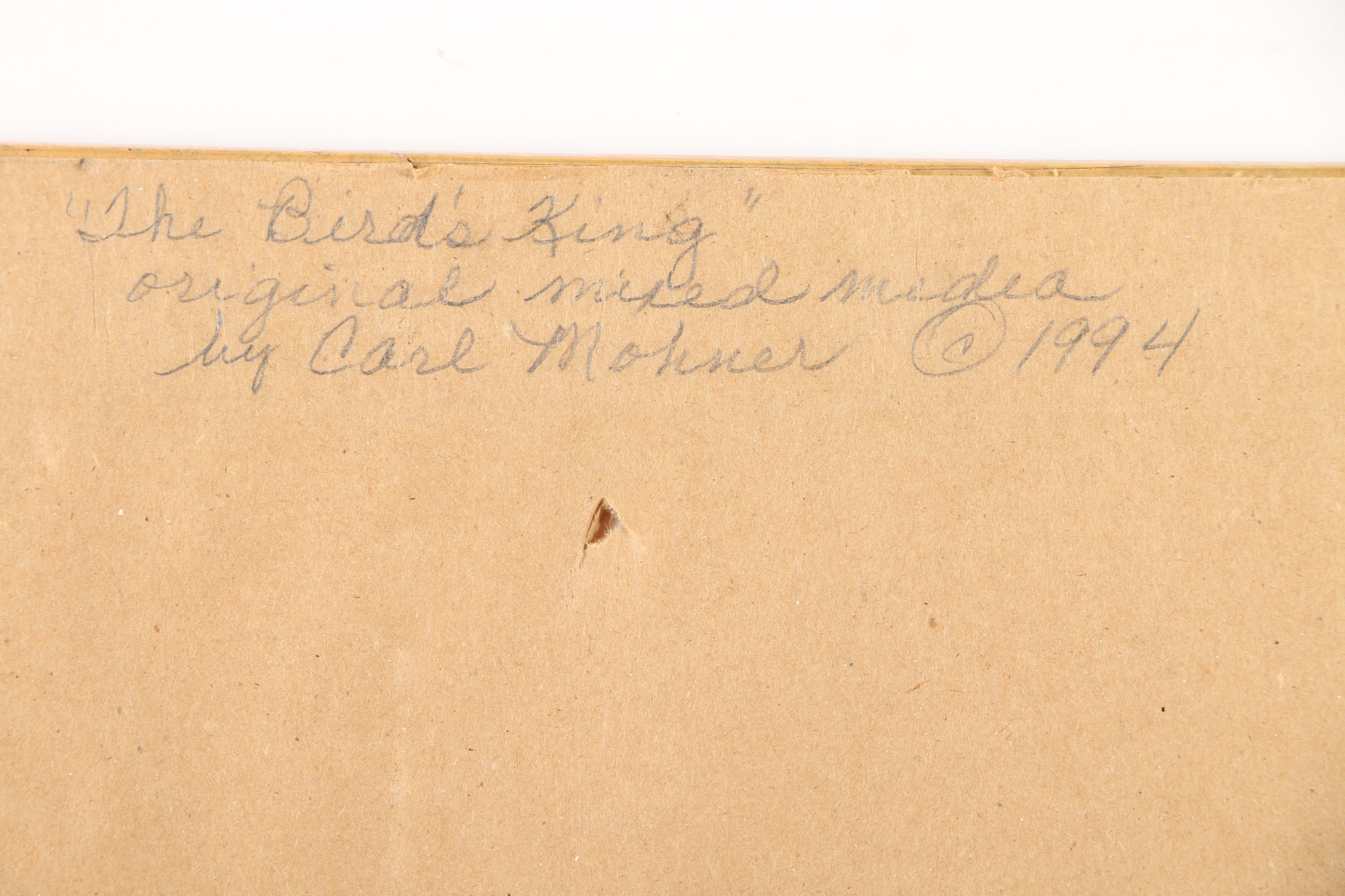 Carl Möhner Mixed Media Drawing "The Bird's King"